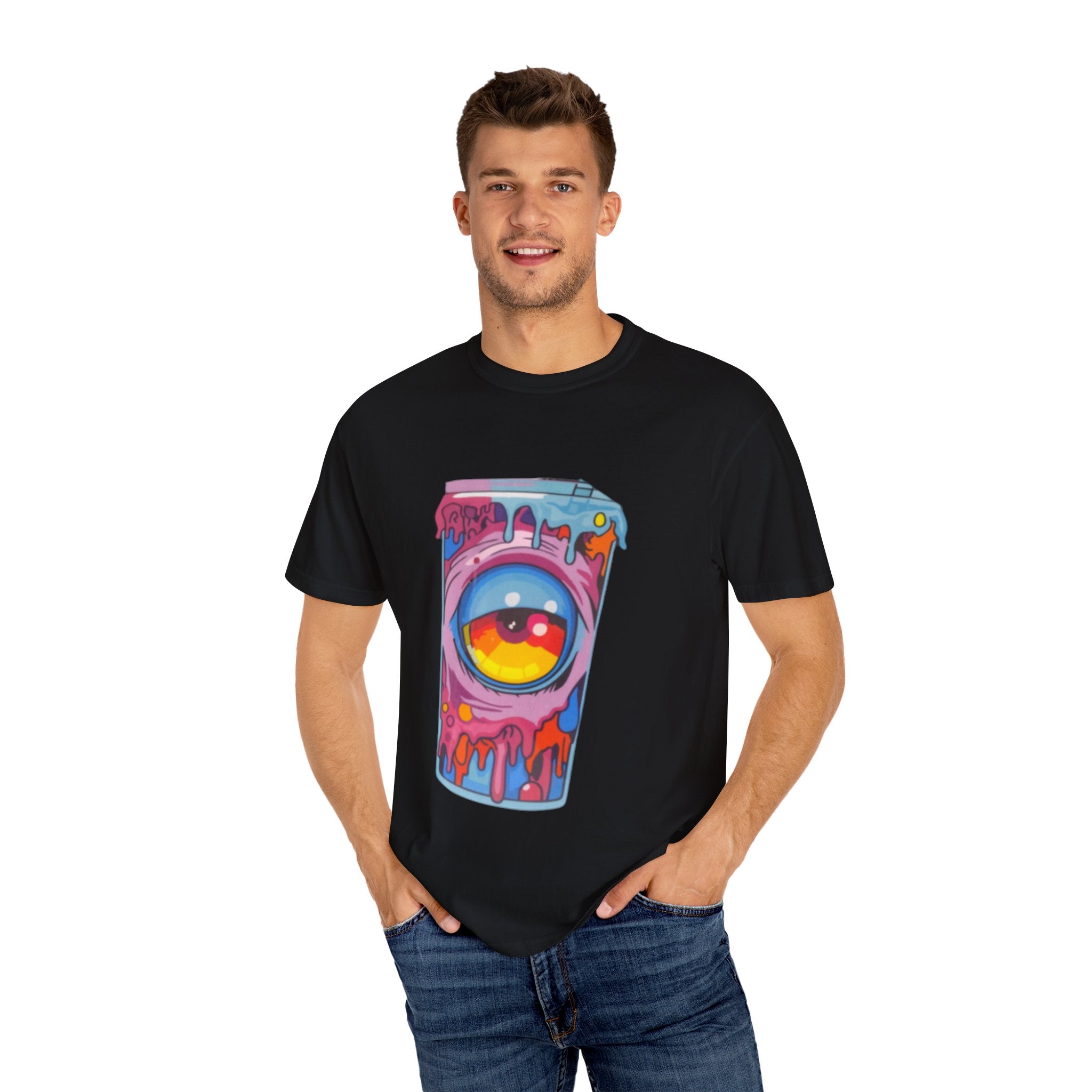 Colorful Eye-Catching T-Shirt, Cool Graphic Tee, Unisex Streetwear, Unique Gift for Art Lovers, Summer Fashion Must-Have
