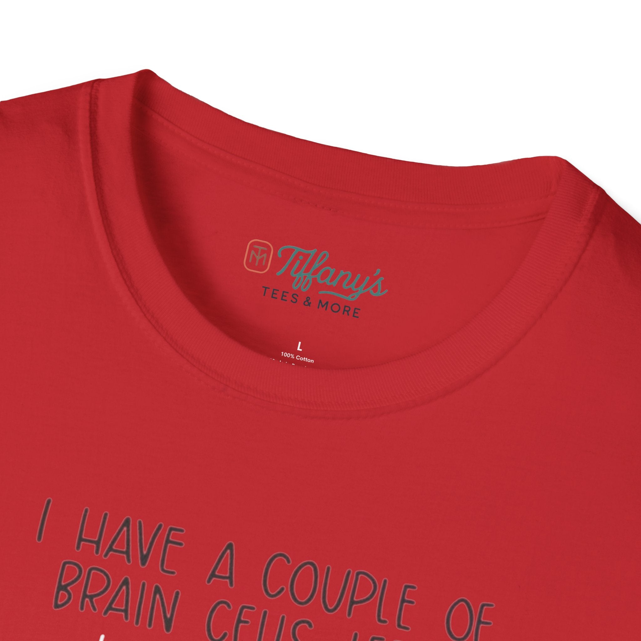 SpongeBob, Dory, anxiety. Brain Cells Left Unisex T-Shirt, Funny Graphic Tee, Casual Wear, Gift for Friends, Birthday Apparel