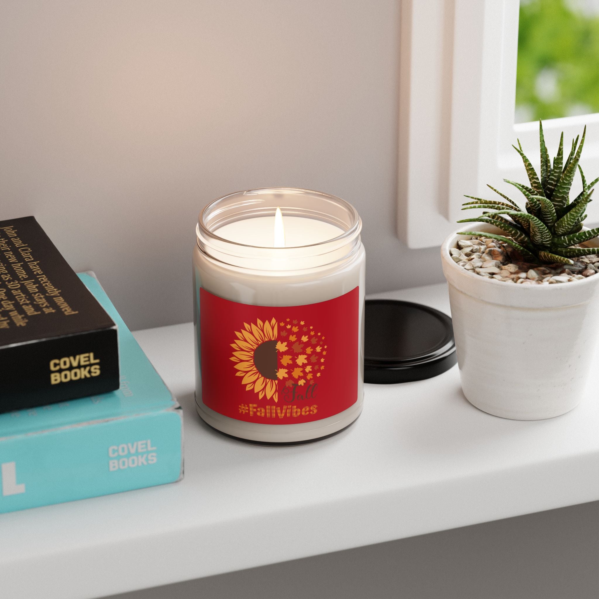 Autumn Scented Candle - #FallVibes, Cozy Home Decor, Gift for Her, Thanksgiving Decoration, Aromatherapy Candle