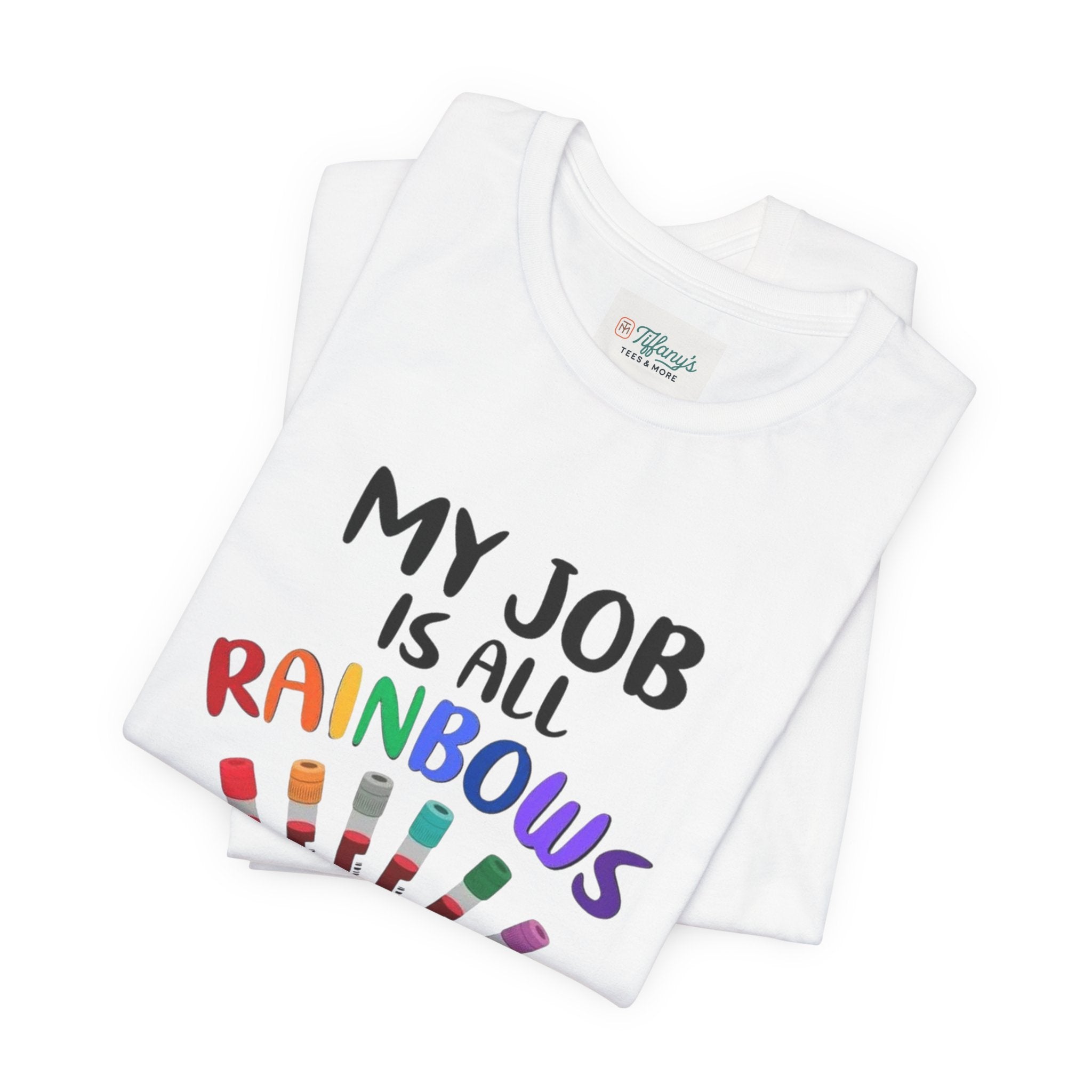 Rainbows Butterflies Nursing / Phlebotomy Tee