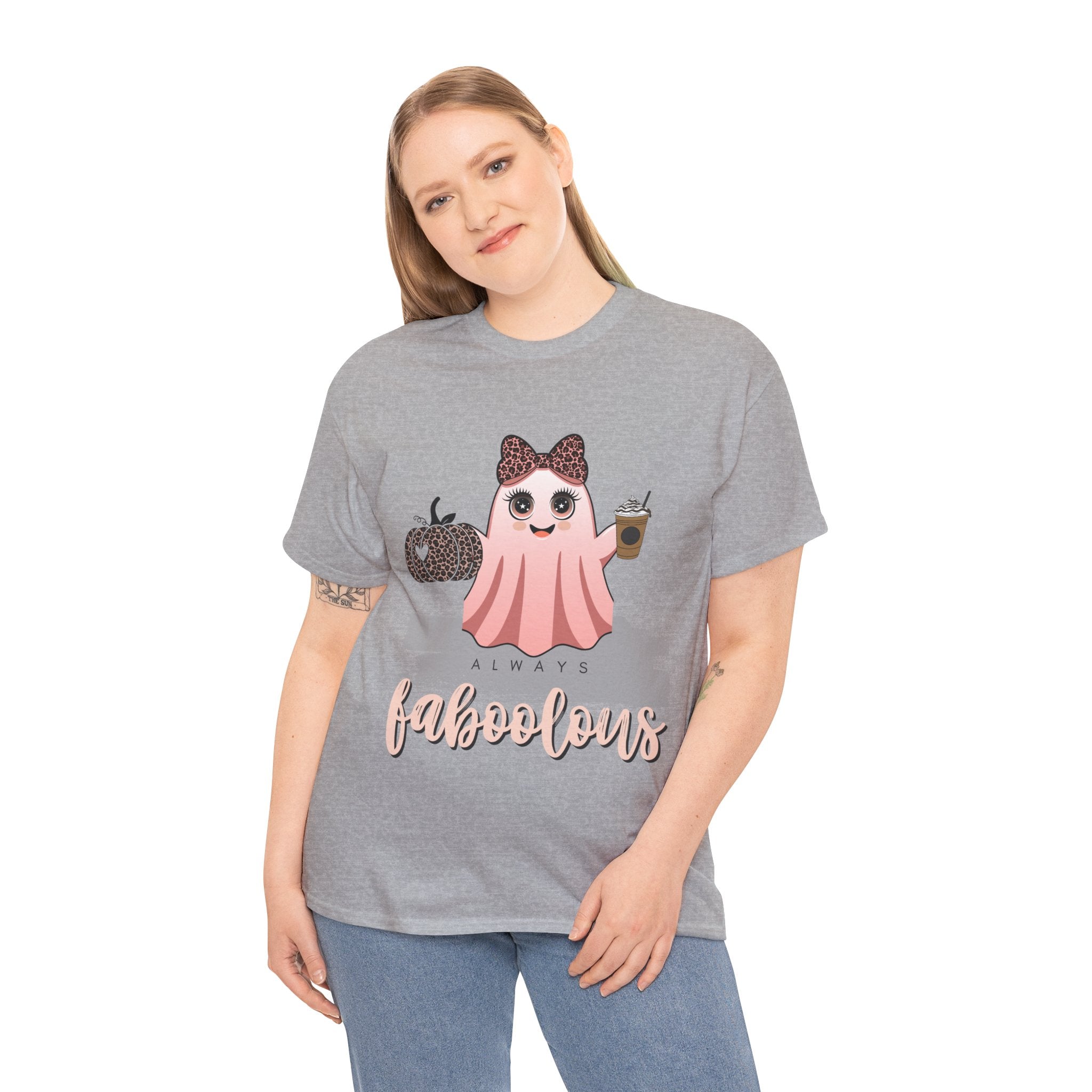 Faboolous Ghost Tee, Halloween Shirt, Unisex Tee, Cute Casual Wear, Fall Fashion, Gift for Her