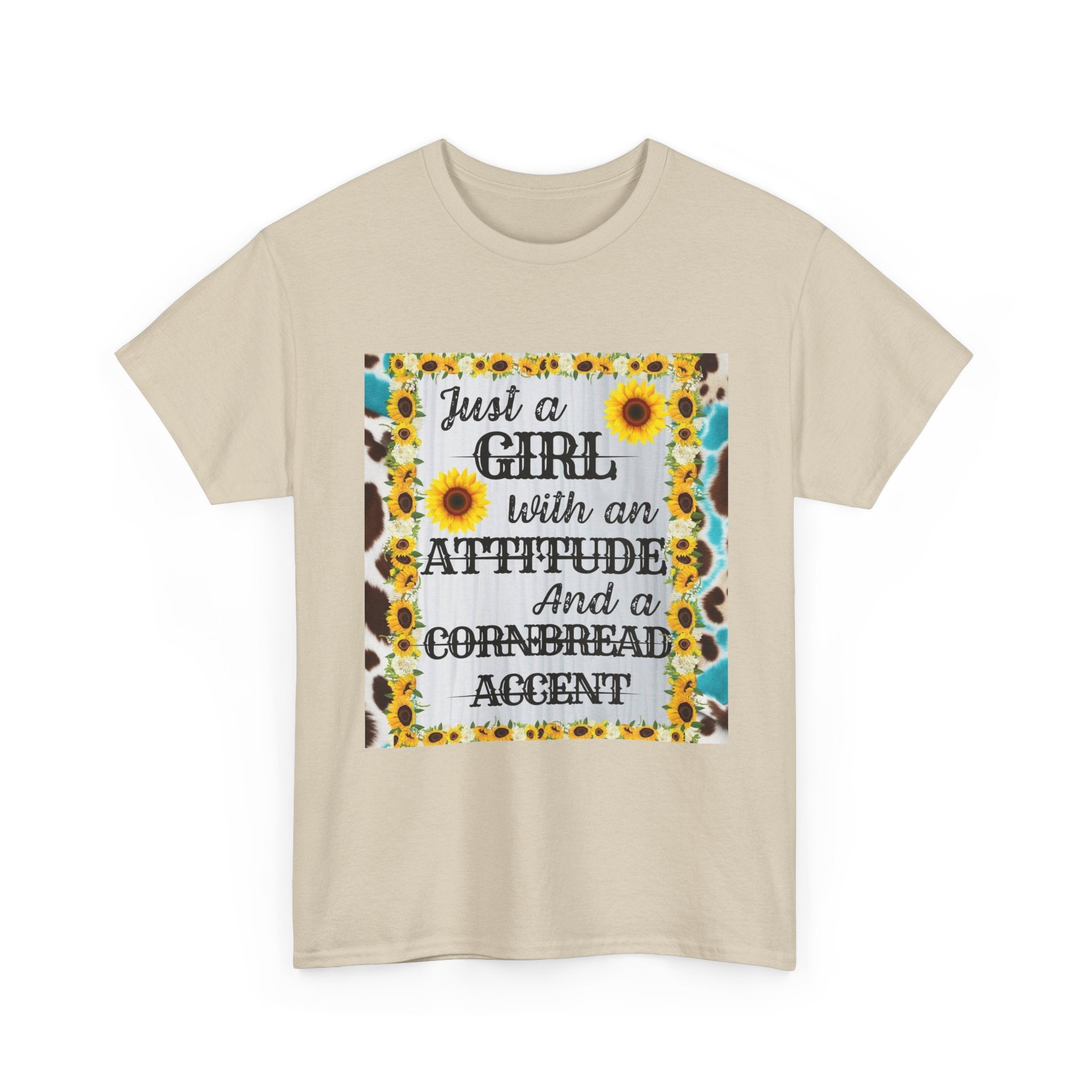 Sassy Attitude Tee - Unisex Heavy Cotton T-Shirt, Casual Wear, Gift for Her, Fun Graphic Top, Southern Charm Apparel
