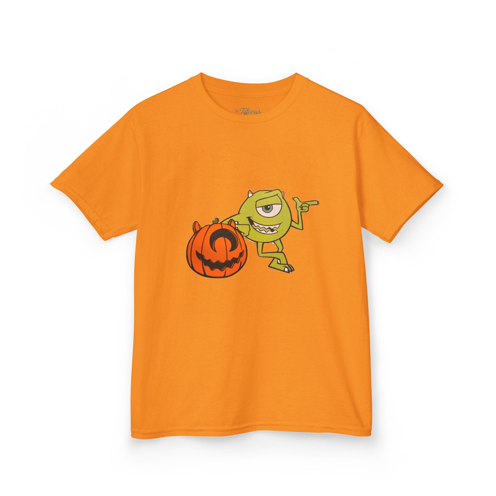 Halloween Kids Tee with Fun Pumpkin Design, Spooky Outfit, Trick or Treat Shirt, Kids Halloween Apparel, Cute Halloween Costume