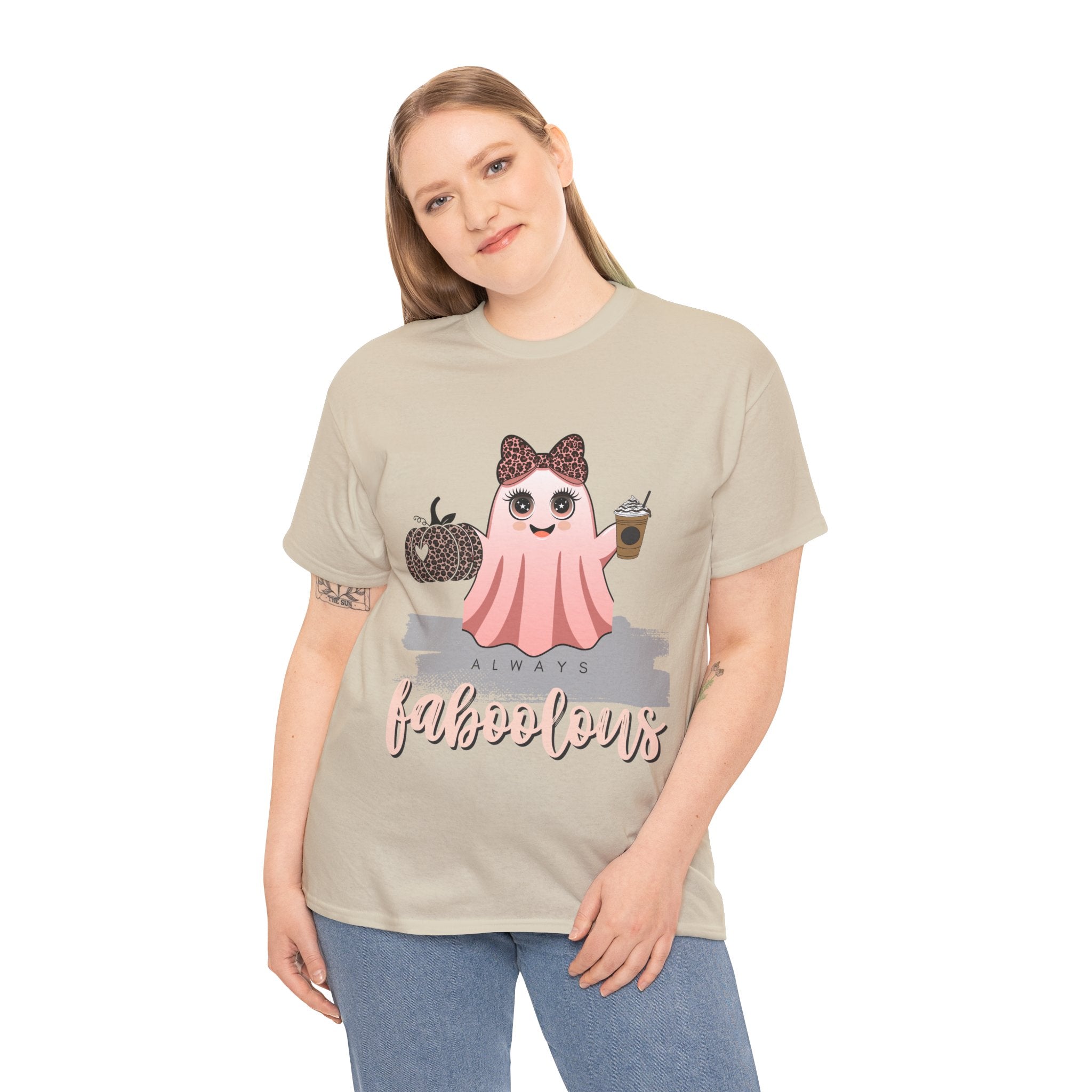 Faboolous Ghost Tee, Halloween Shirt, Unisex Tee, Cute Casual Wear, Fall Fashion, Gift for Her