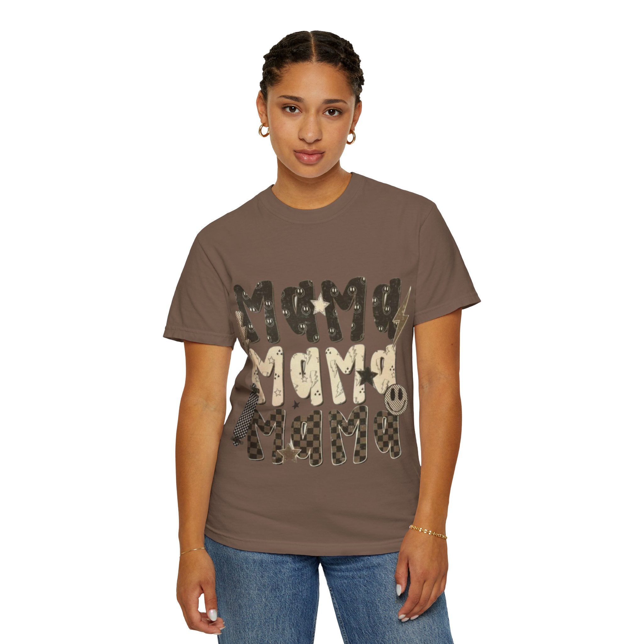 Mama Vibes Garment-Dyed T-shirt | Unisex Tee for Mother's Day, Birthday Gift, Casual Wear, Family Outings, Unique Style