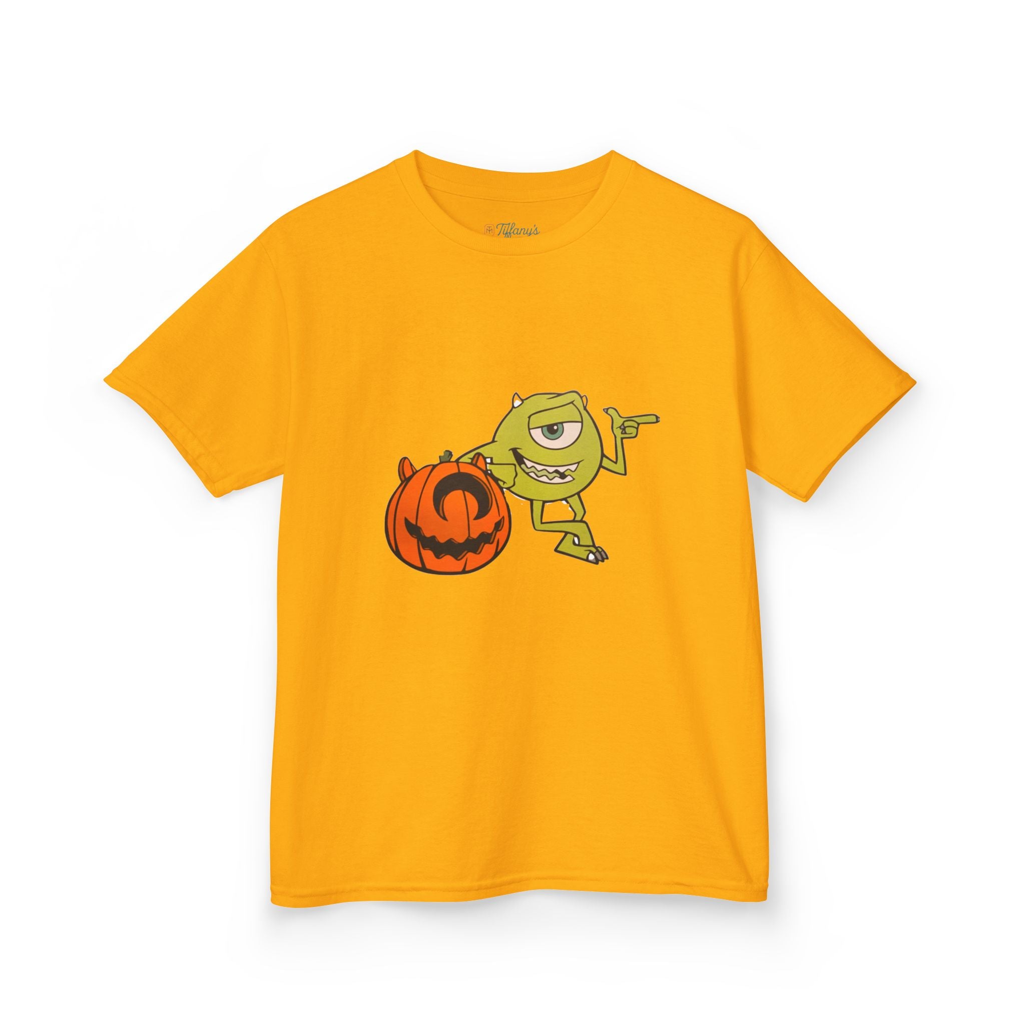 Halloween Kids Tee with Fun Pumpkin Design, Spooky Outfit, Trick or Treat Shirt, Kids Halloween Apparel, Cute Halloween Costume