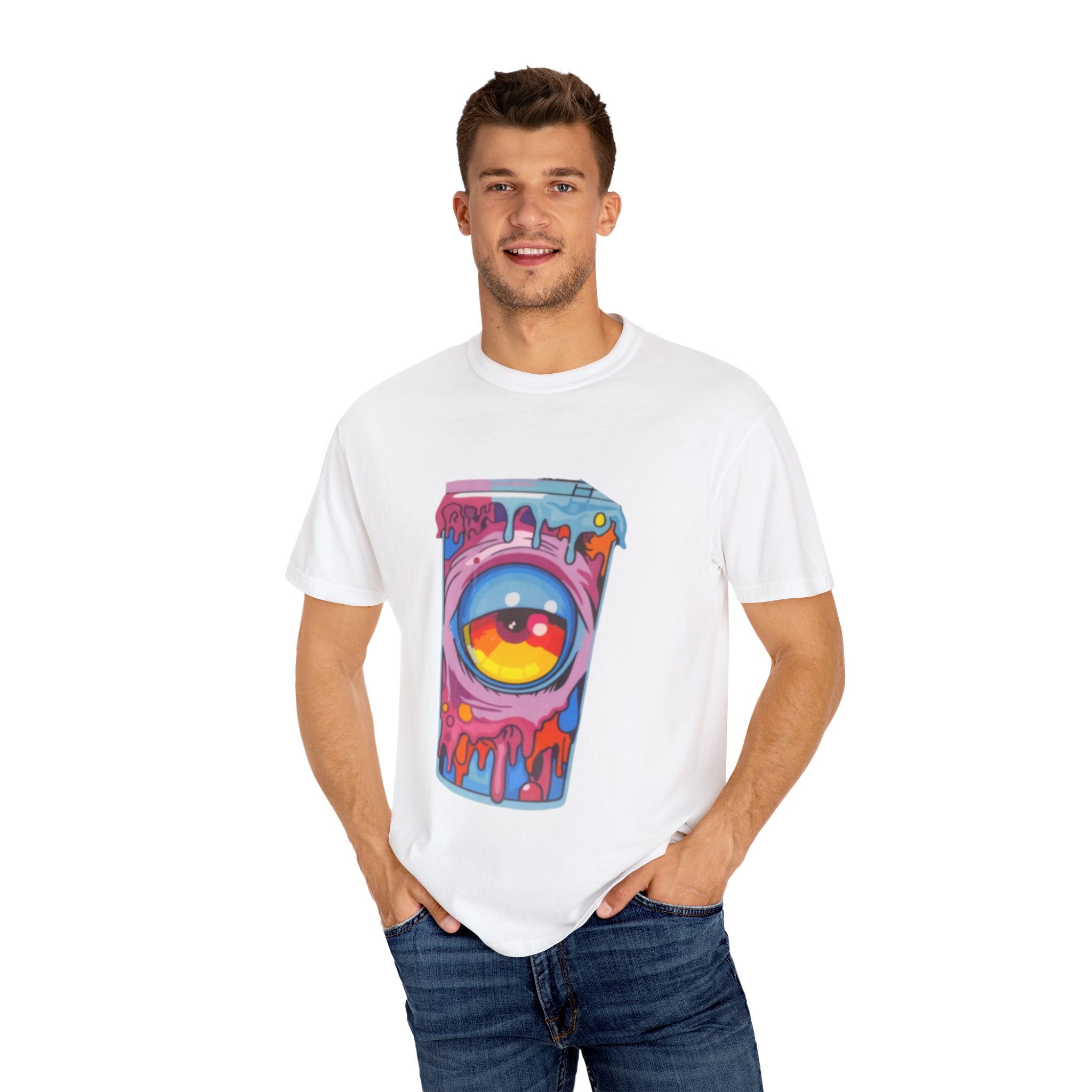Colorful Eye-Catching T-Shirt, Cool Graphic Tee, Unisex Streetwear, Unique Gift for Art Lovers, Summer Fashion Must-Have