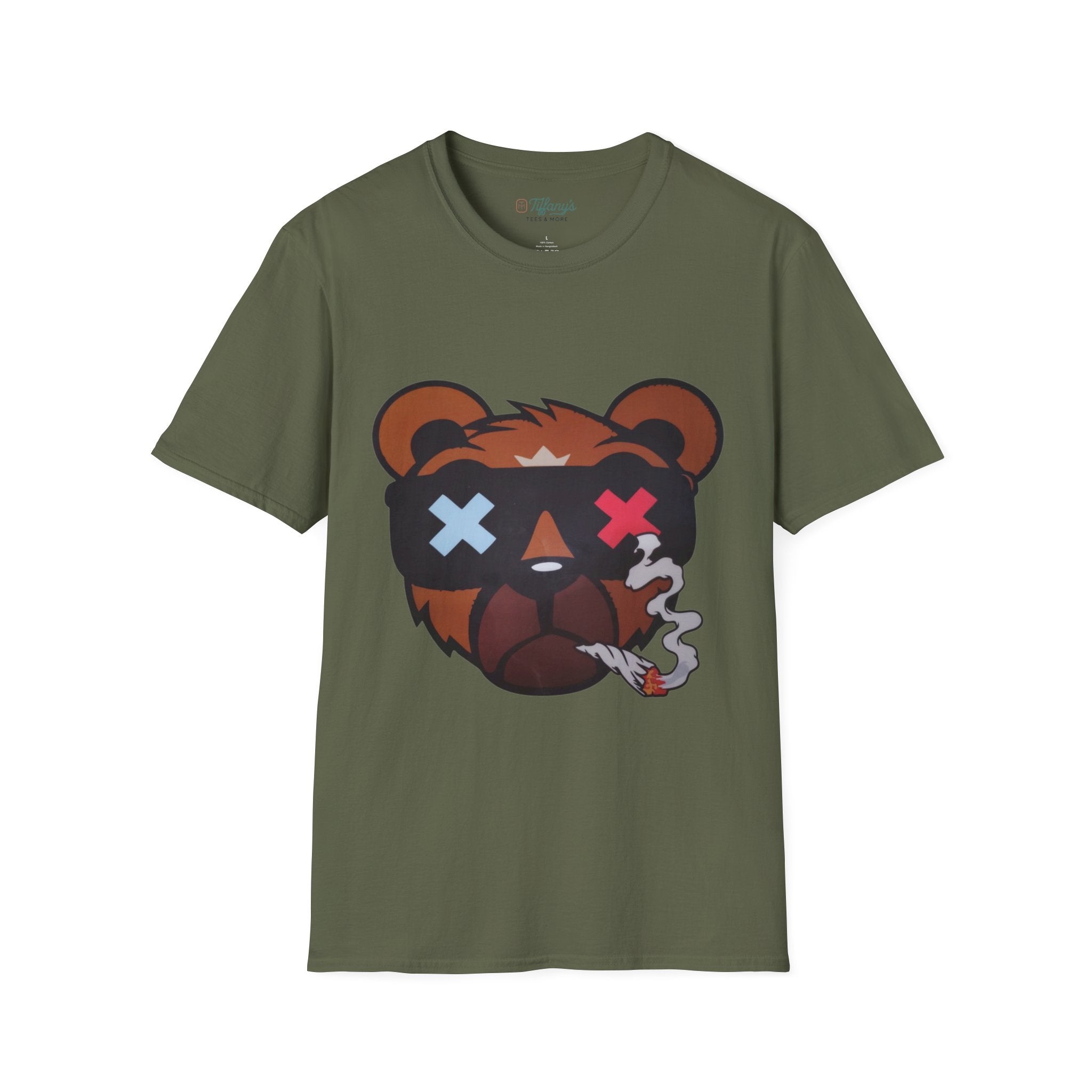 Bear Graphic Tee, Cool Bear T-Shirt, Unisex Vintage Tee, Casual Wear, Cute Animal Shirt, Gift for Teen