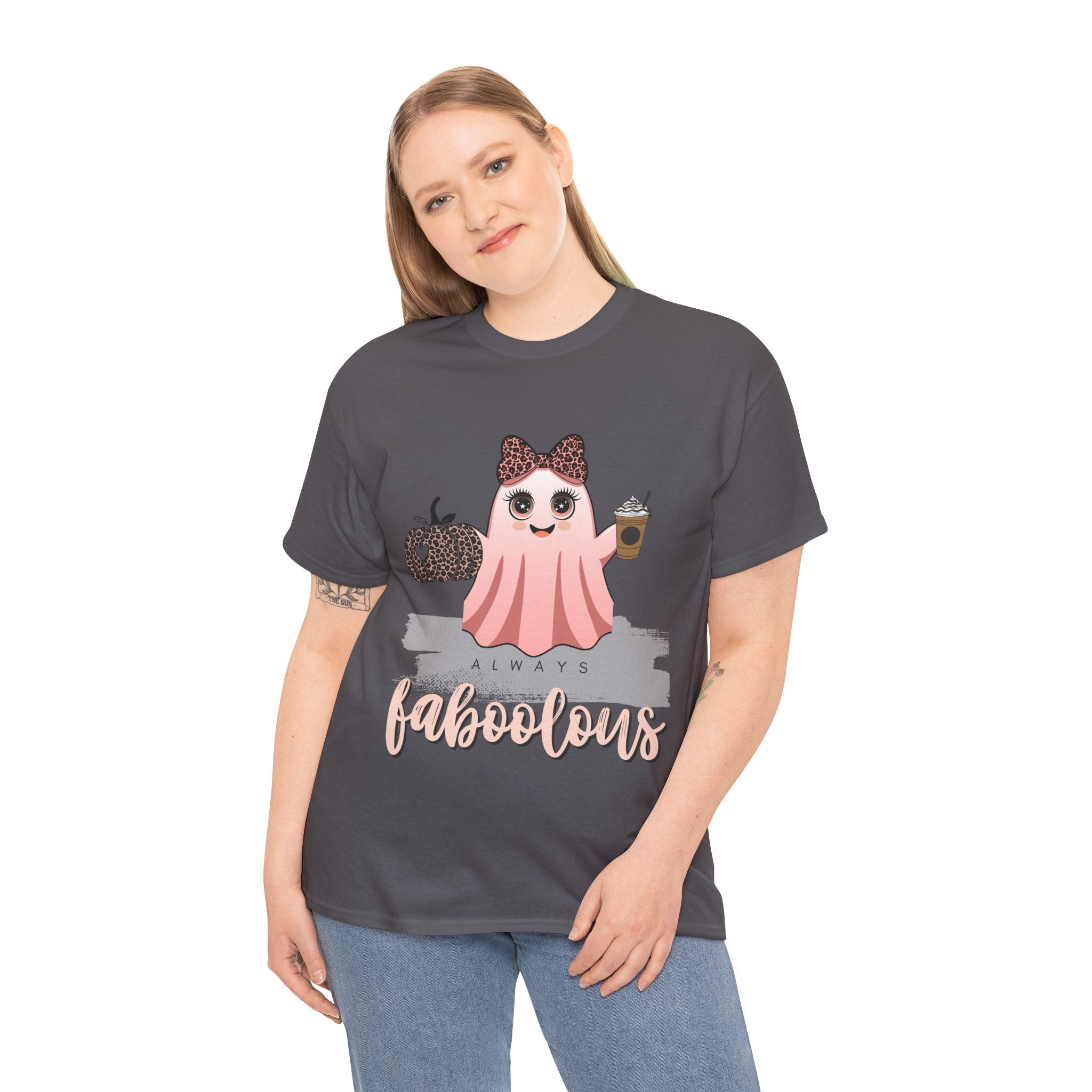 Faboolous Ghost Tee, Halloween Shirt, Unisex Tee, Cute Casual Wear, Fall Fashion, Gift for Her
