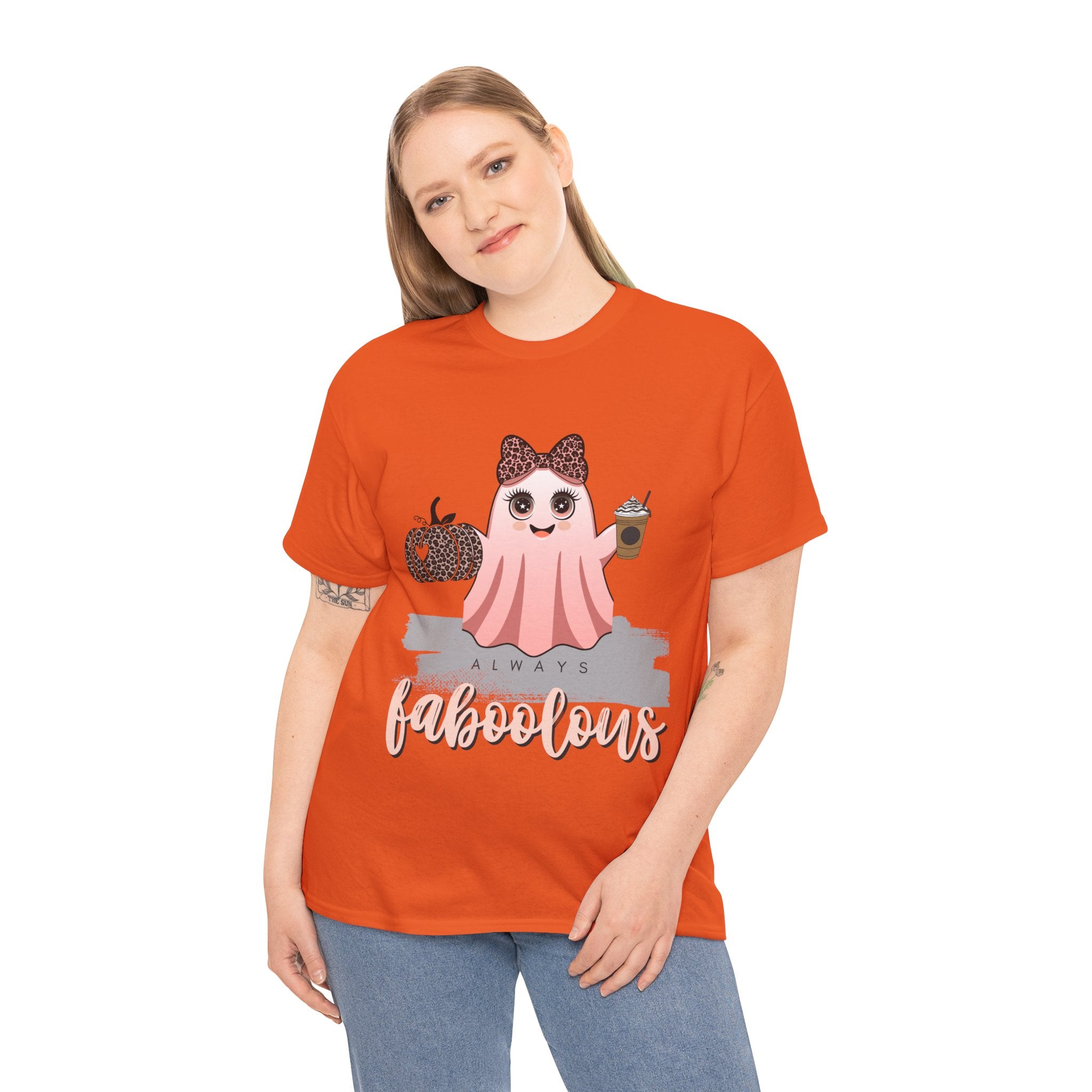 Faboolous Ghost Tee, Halloween Shirt, Unisex Tee, Cute Casual Wear, Fall Fashion, Gift for Her