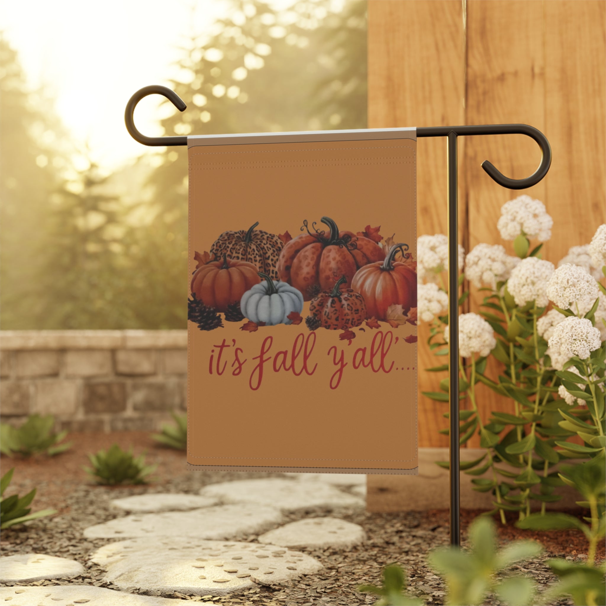 Autumn Garden Banner, Fall Decor, Seasonal Yard Flag, Thanksgiving Decoration, Outdoor Home Accessory