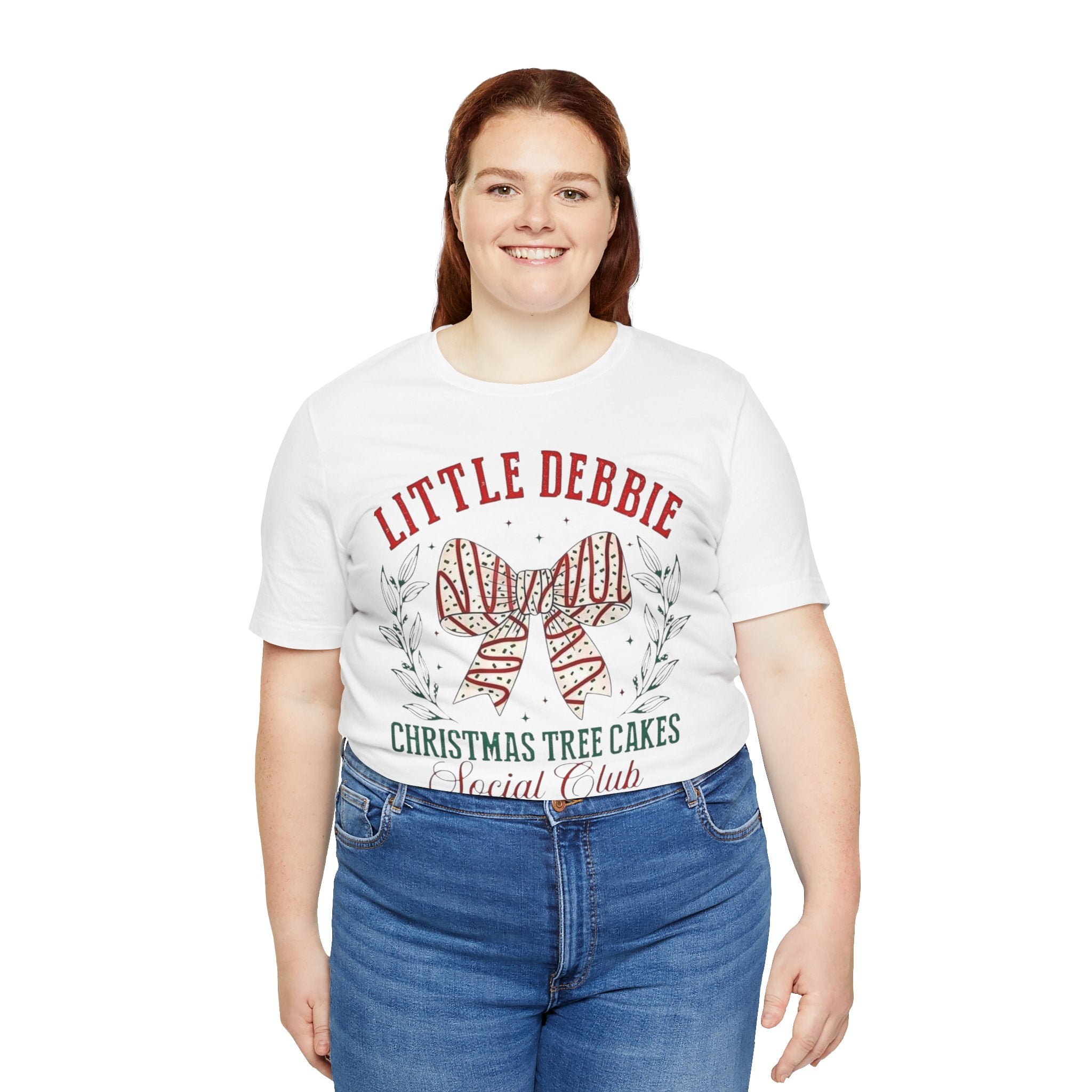 Little Debbie Christmas Tree Cakes Short Sleeve Tee, Holiday Casual Shirt, Christmas Gift, Retro Style T-Shirt, Fun Foodie Tee