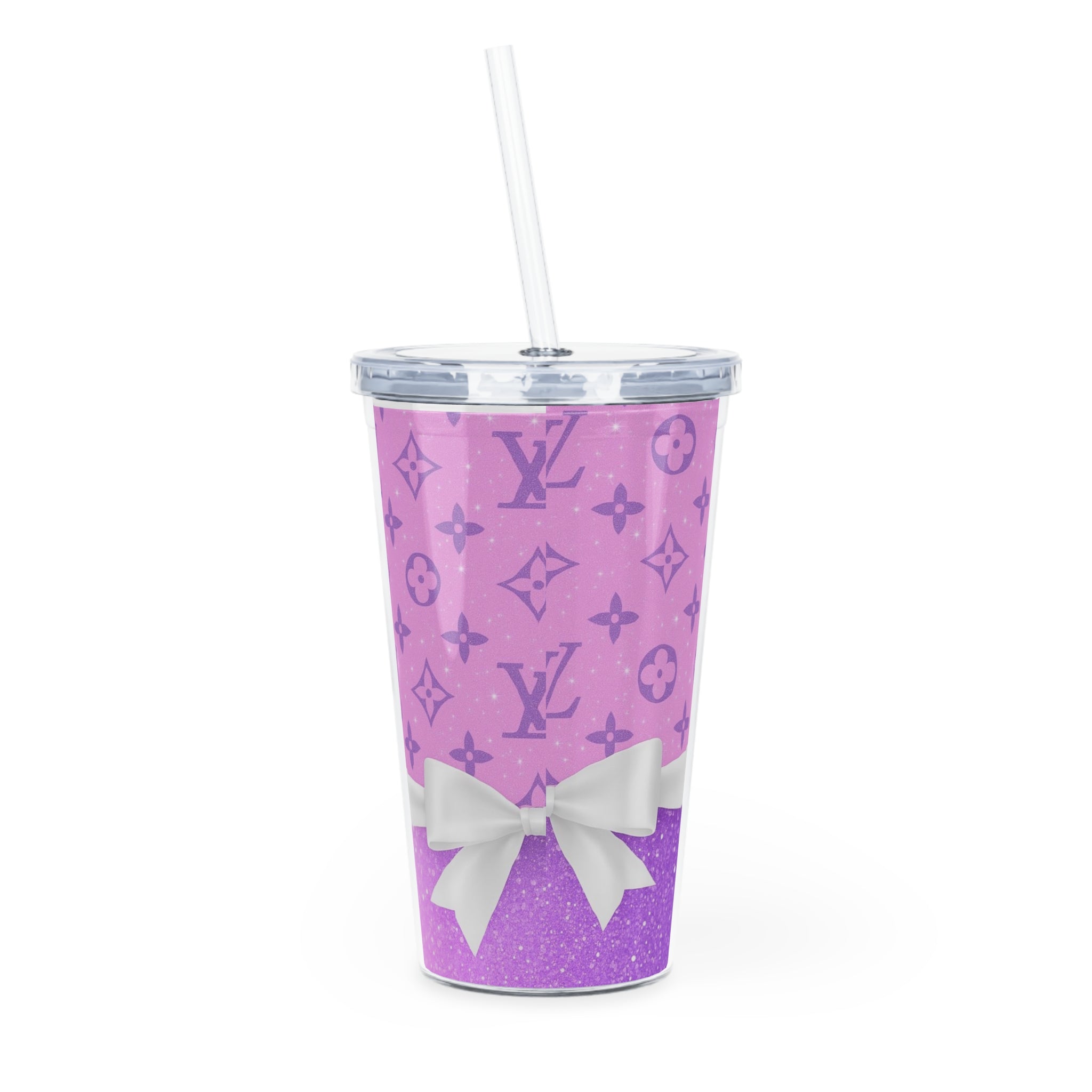 Fishing Lover's Plastic Tumbler with Straw, Perfect for Outdoors, Fishing Gifts, Summer Sips, Catch of the Day Drinkware