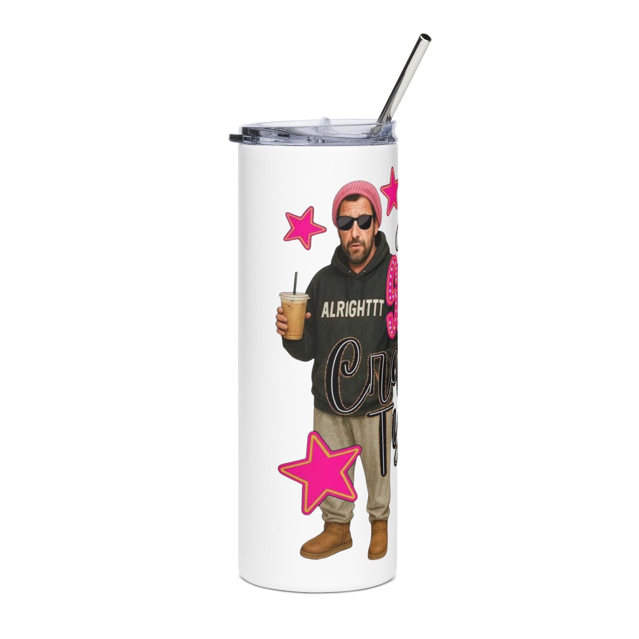 Just a Sandler Type of Mom Stainless Steel Tumbler, 20oz | Funny Gift for Moms | Summer Vibes | Personalized Drinkware