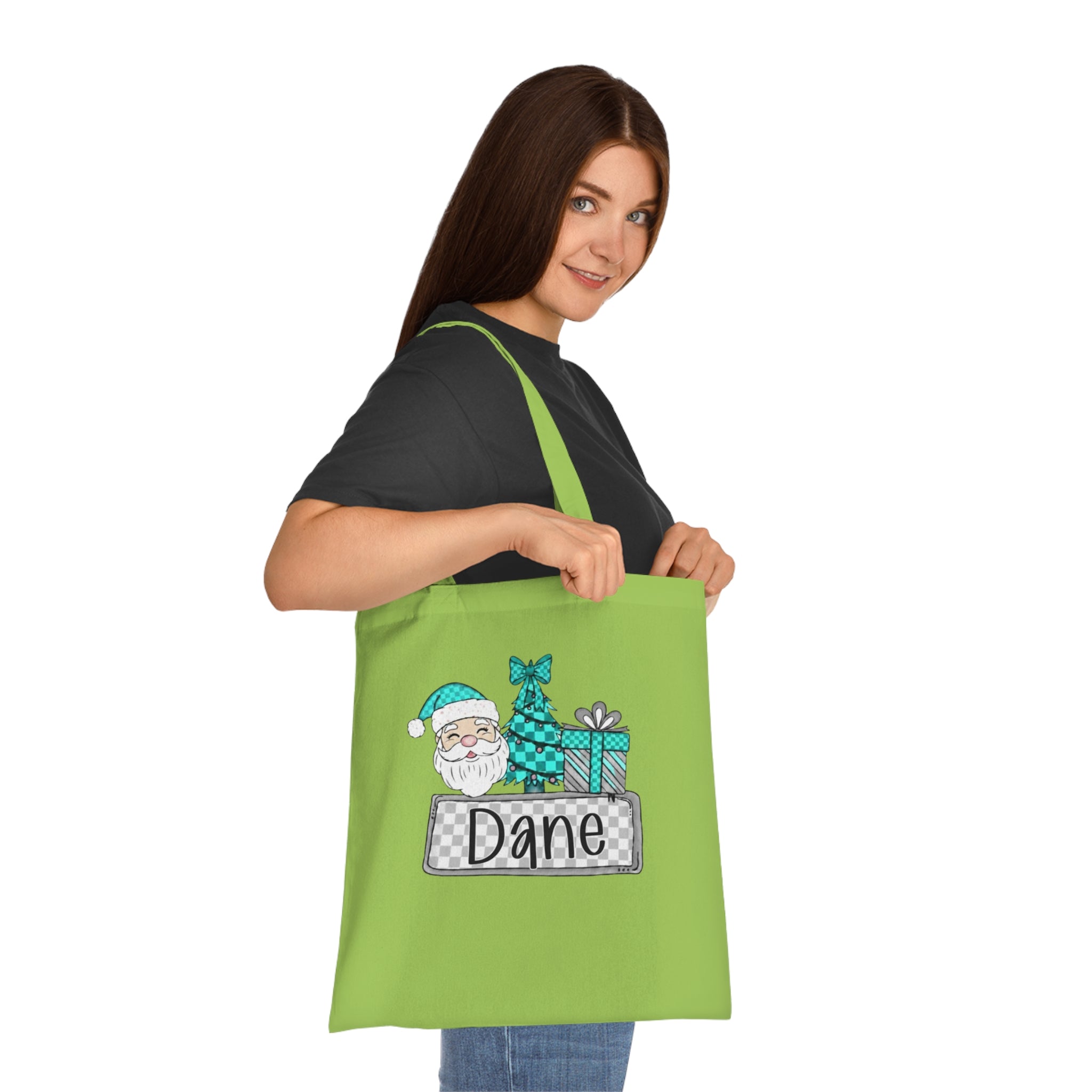 Personalized Christmas Cotton Tote