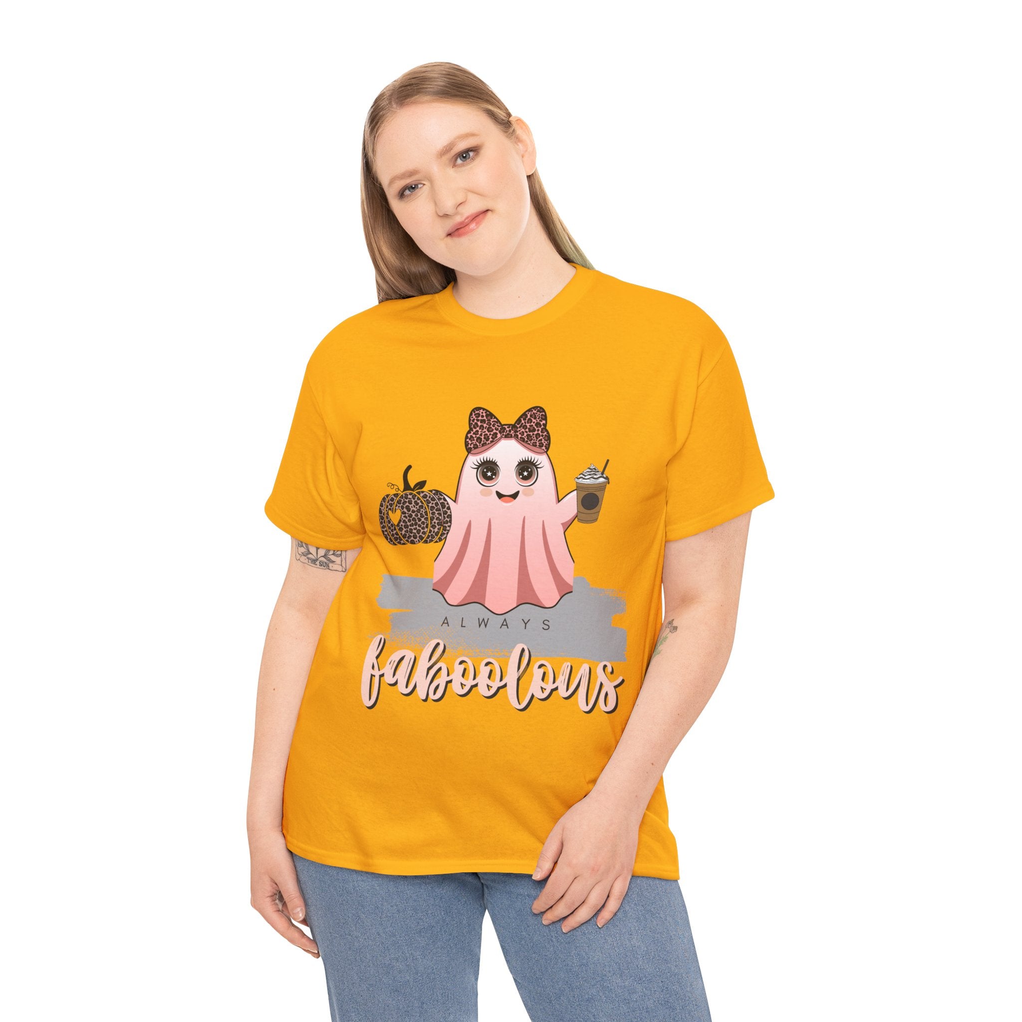 Faboolous Ghost Tee, Halloween Shirt, Unisex Tee, Cute Casual Wear, Fall Fashion, Gift for Her