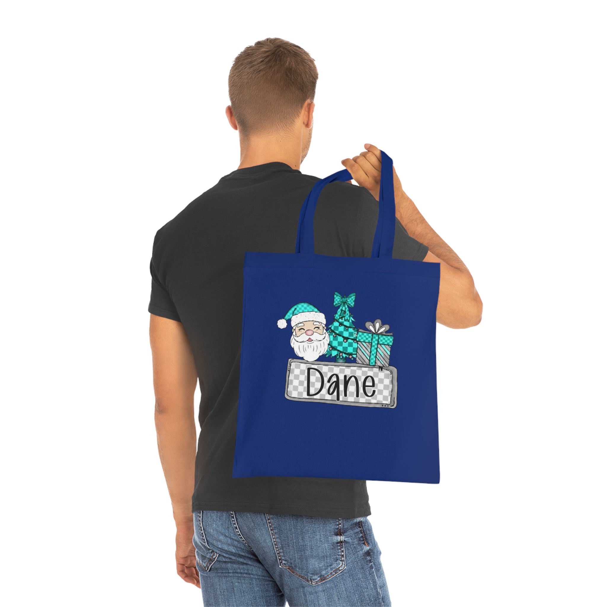 Personalized Christmas Cotton Tote