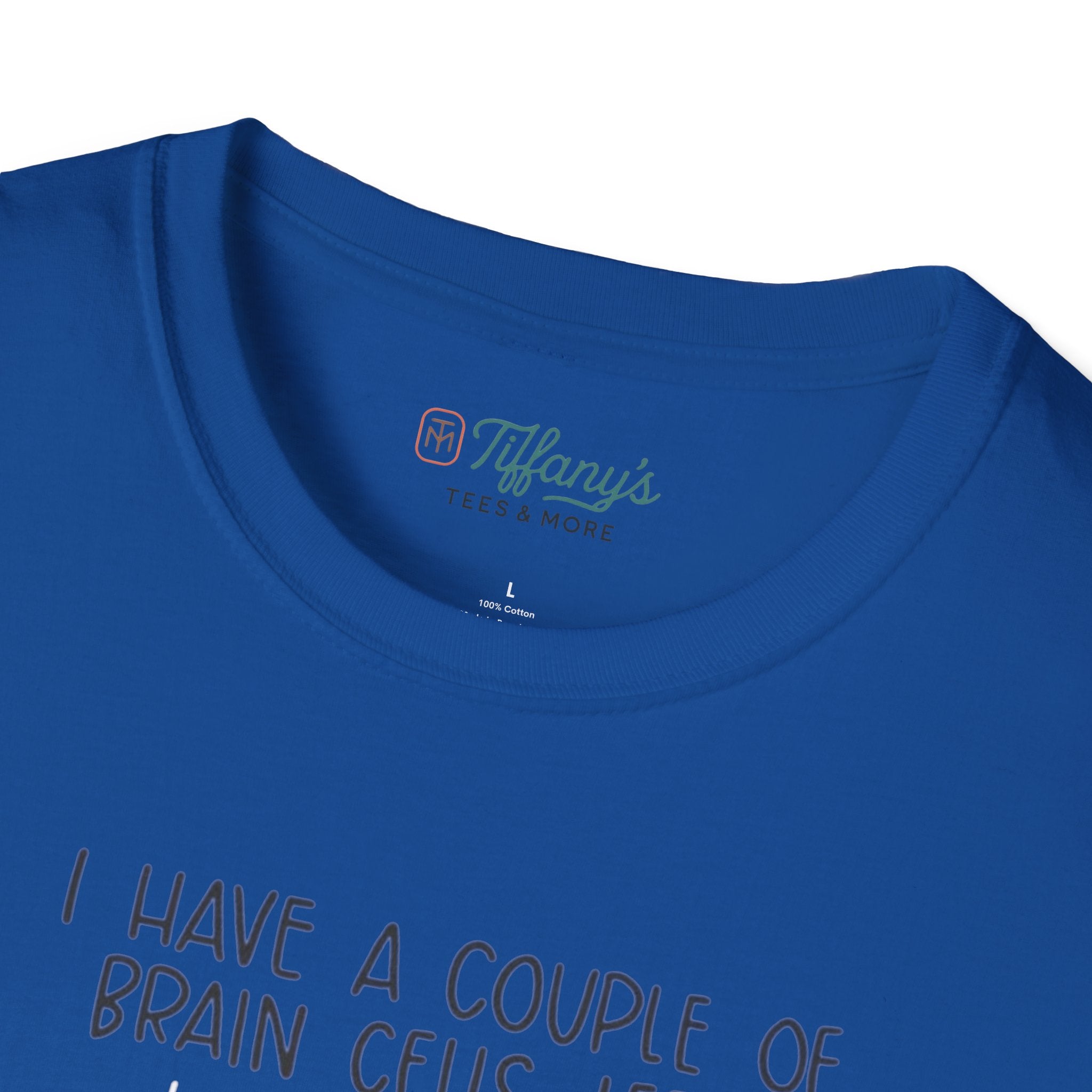 SpongeBob, Dory, anxiety. Brain Cells Left Unisex T-Shirt, Funny Graphic Tee, Casual Wear, Gift for Friends, Birthday Apparel
