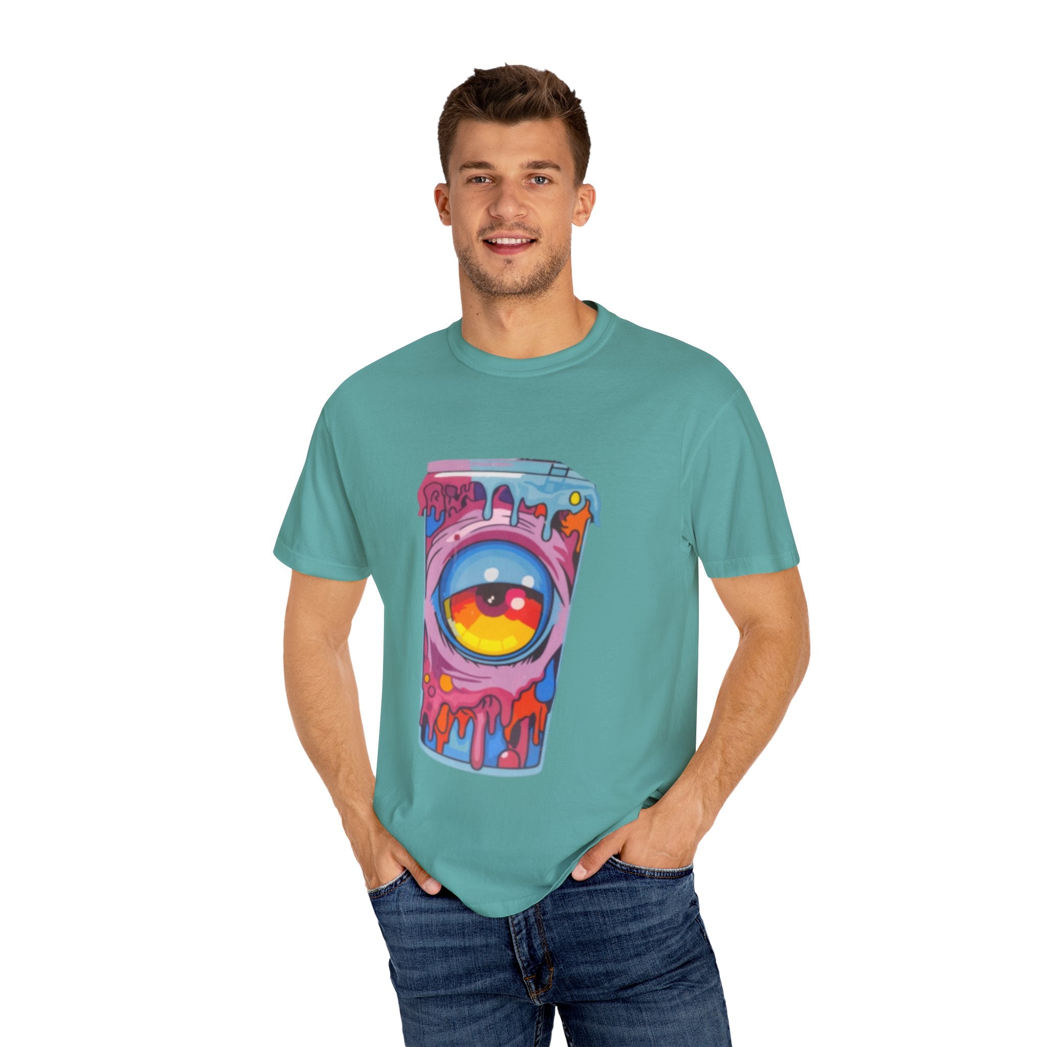 Colorful Eye-Catching T-Shirt, Cool Graphic Tee, Unisex Streetwear, Unique Gift for Art Lovers, Summer Fashion Must-Have