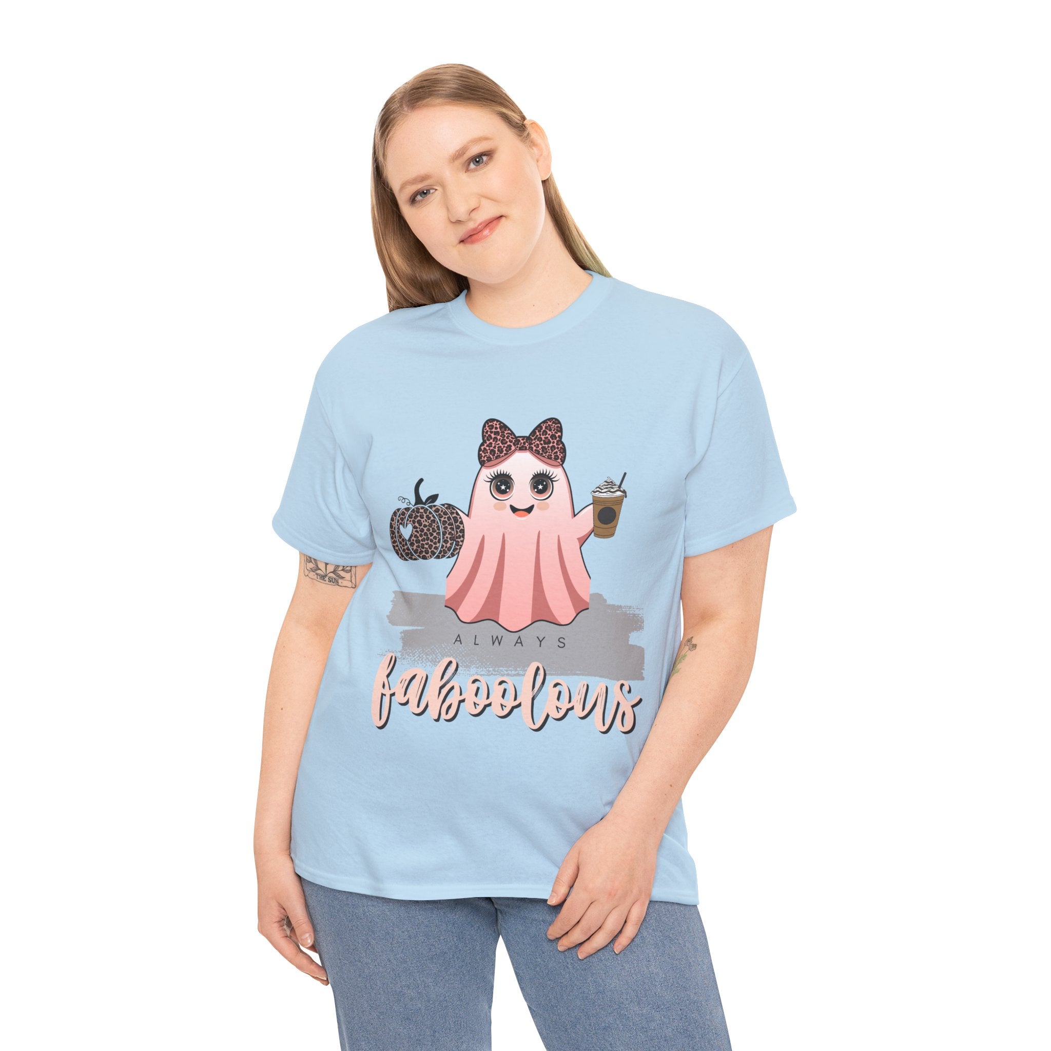 Faboolous Ghost Tee, Halloween Shirt, Unisex Tee, Cute Casual Wear, Fall Fashion, Gift for Her
