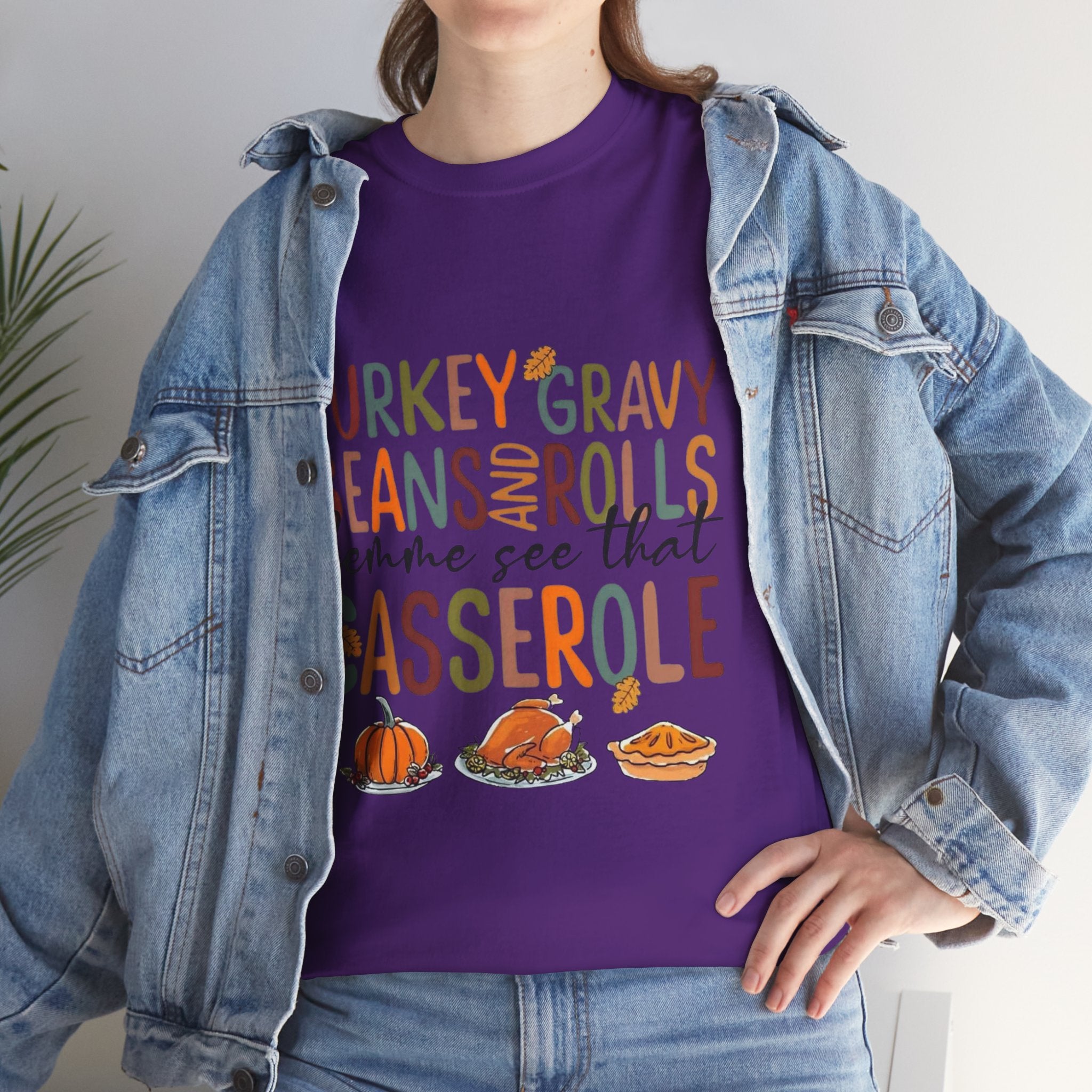 Lemme See That Casserole, Thanksgiving Funny Tee, Humor T-Shirt for Family Gatherings, AutumnFest Shirt, Casual Fall Wear, Gift for Food Lovers