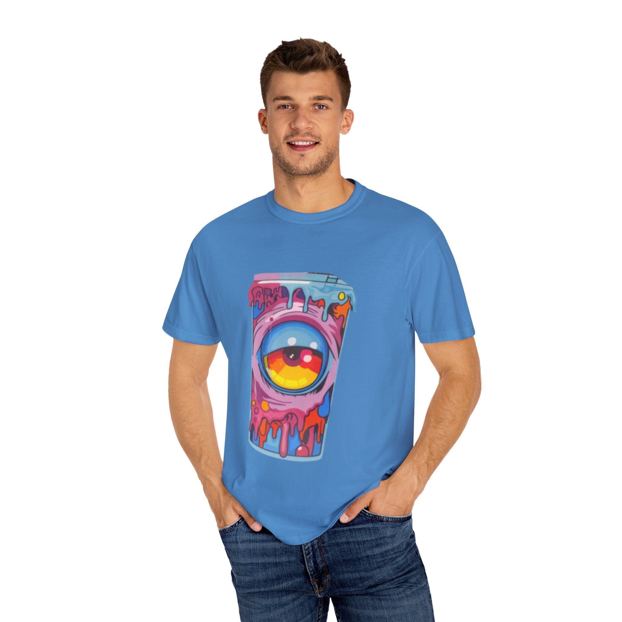 Colorful Eye-Catching T-Shirt, Cool Graphic Tee, Unisex Streetwear, Unique Gift for Art Lovers, Summer Fashion Must-Have