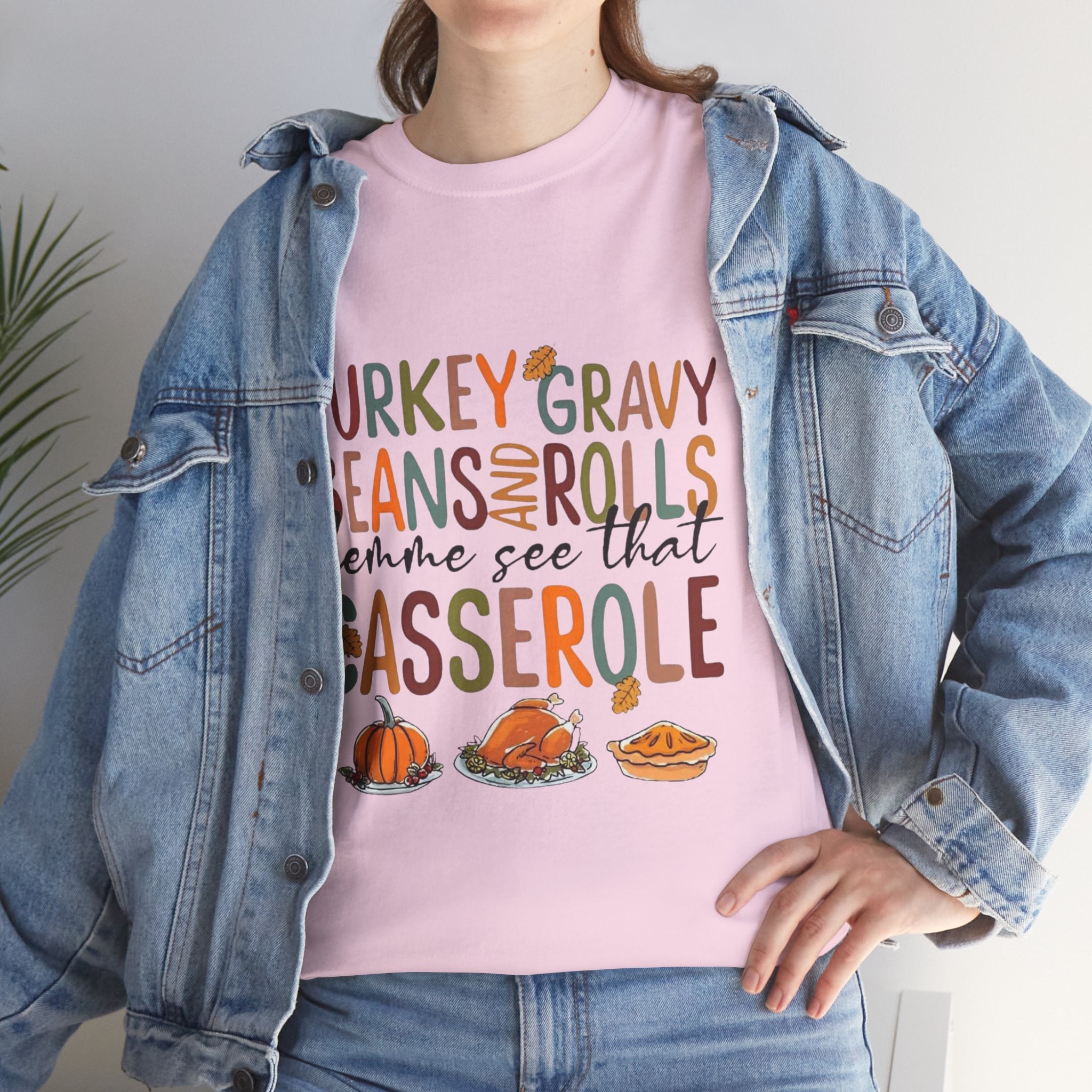 Lemme See That Casserole, Thanksgiving Funny Tee, Humor T-Shirt for Family Gatherings, AutumnFest Shirt, Casual Fall Wear, Gift for Food Lovers