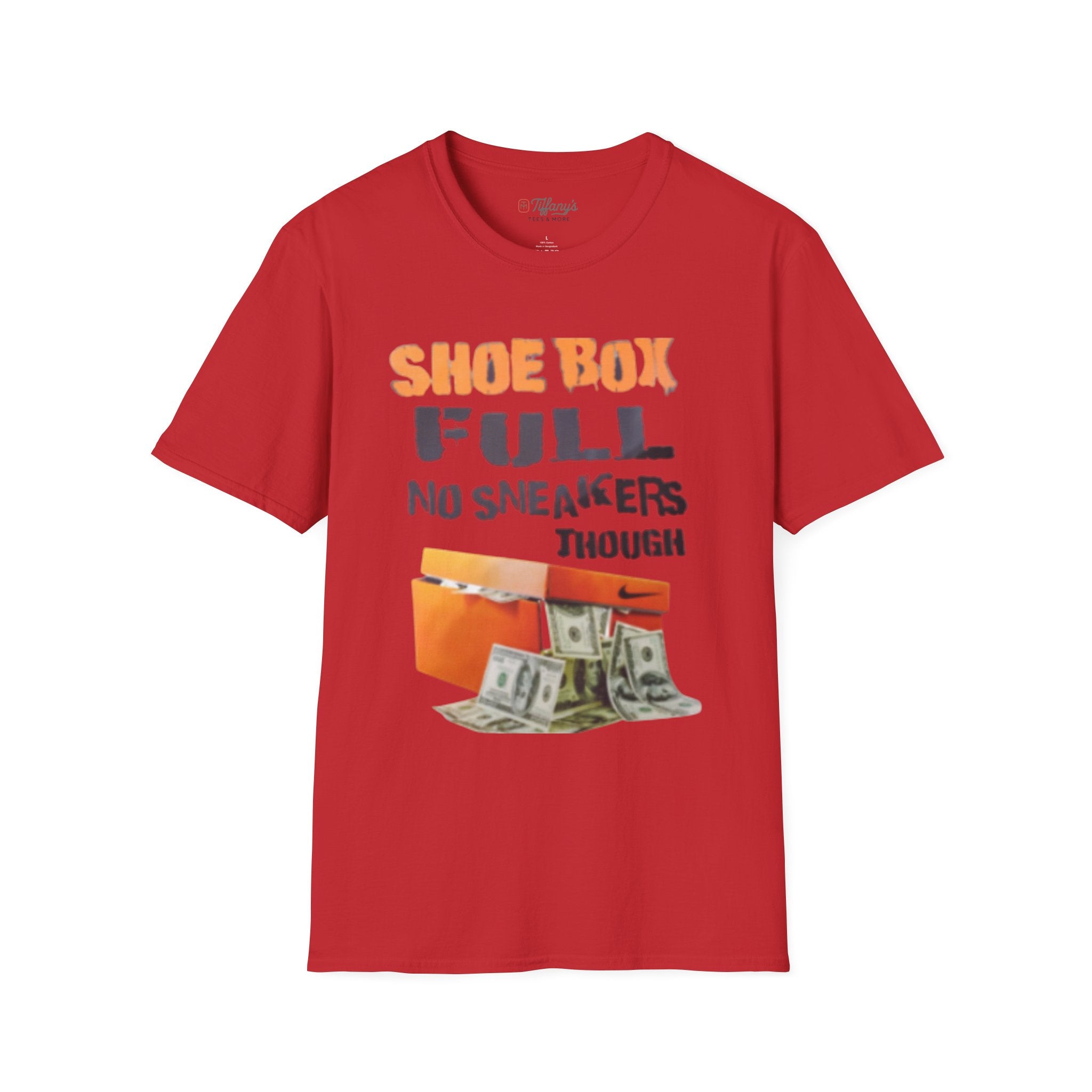 Shoe Box Humor T-Shirt, Funny Graphic Tee, Casual Wear, Sneaker Lover Gift, Unique Birthday Present