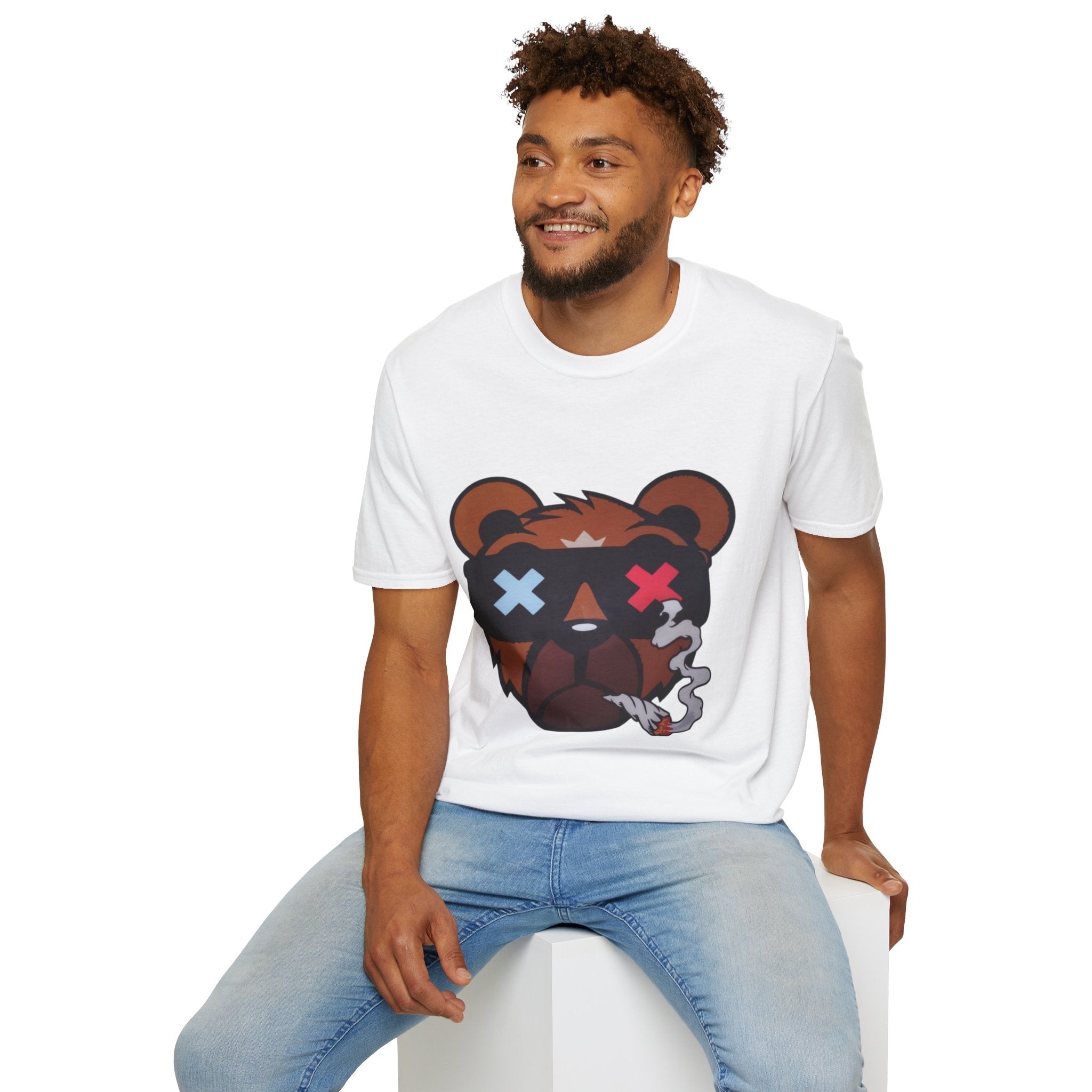 Bear Graphic Tee, Cool Bear T-Shirt, Unisex Vintage Tee, Casual Wear, Cute Animal Shirt, Gift for Teen