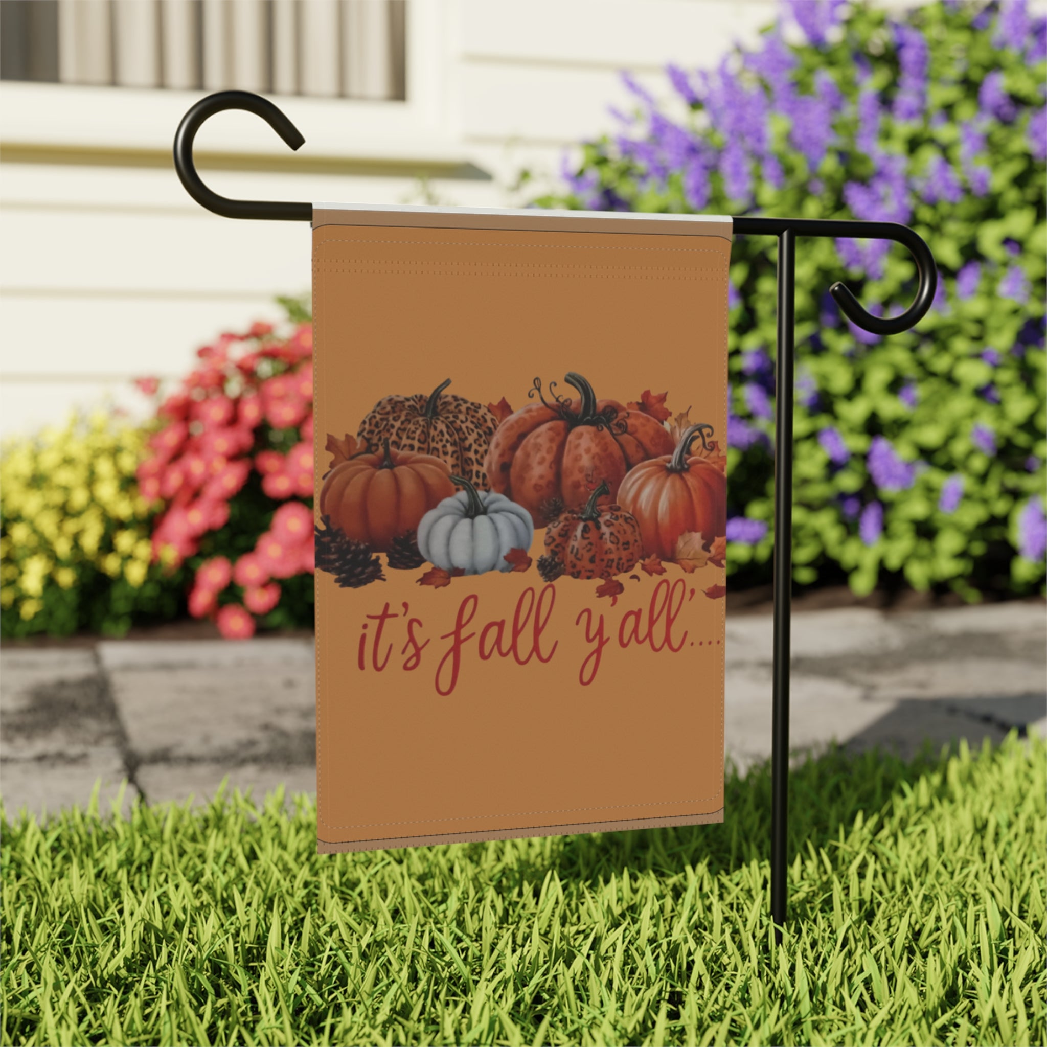 Autumn Garden Banner, Fall Decor, Seasonal Yard Flag, Thanksgiving Decoration, Outdoor Home Accessory