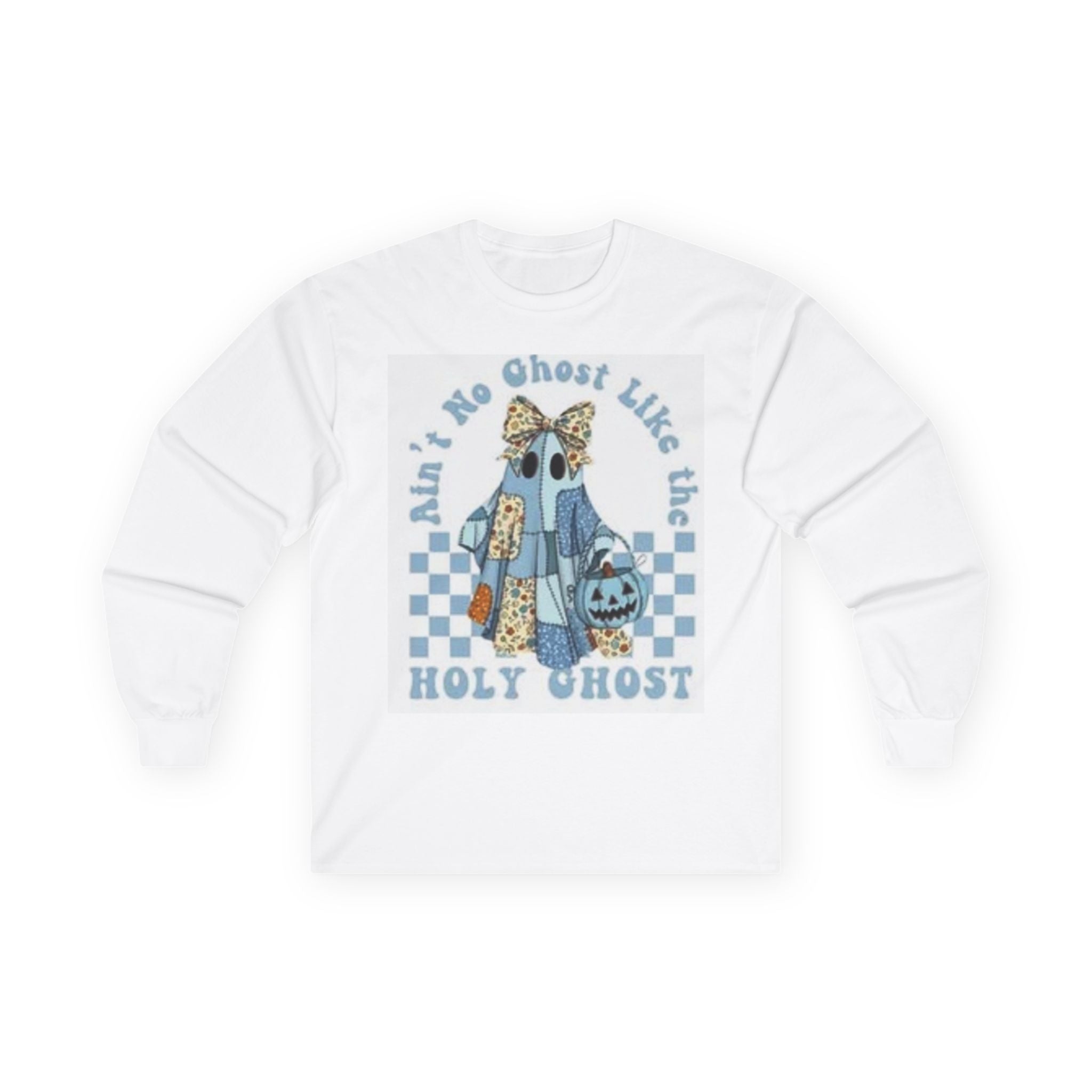 Unisex Halloween Long Sleeve Tee, Ain't No Ghost Like the Holy Ghost Shirt, Spooky Season Tee, Fall Celebration Apparel, Halloween Gift