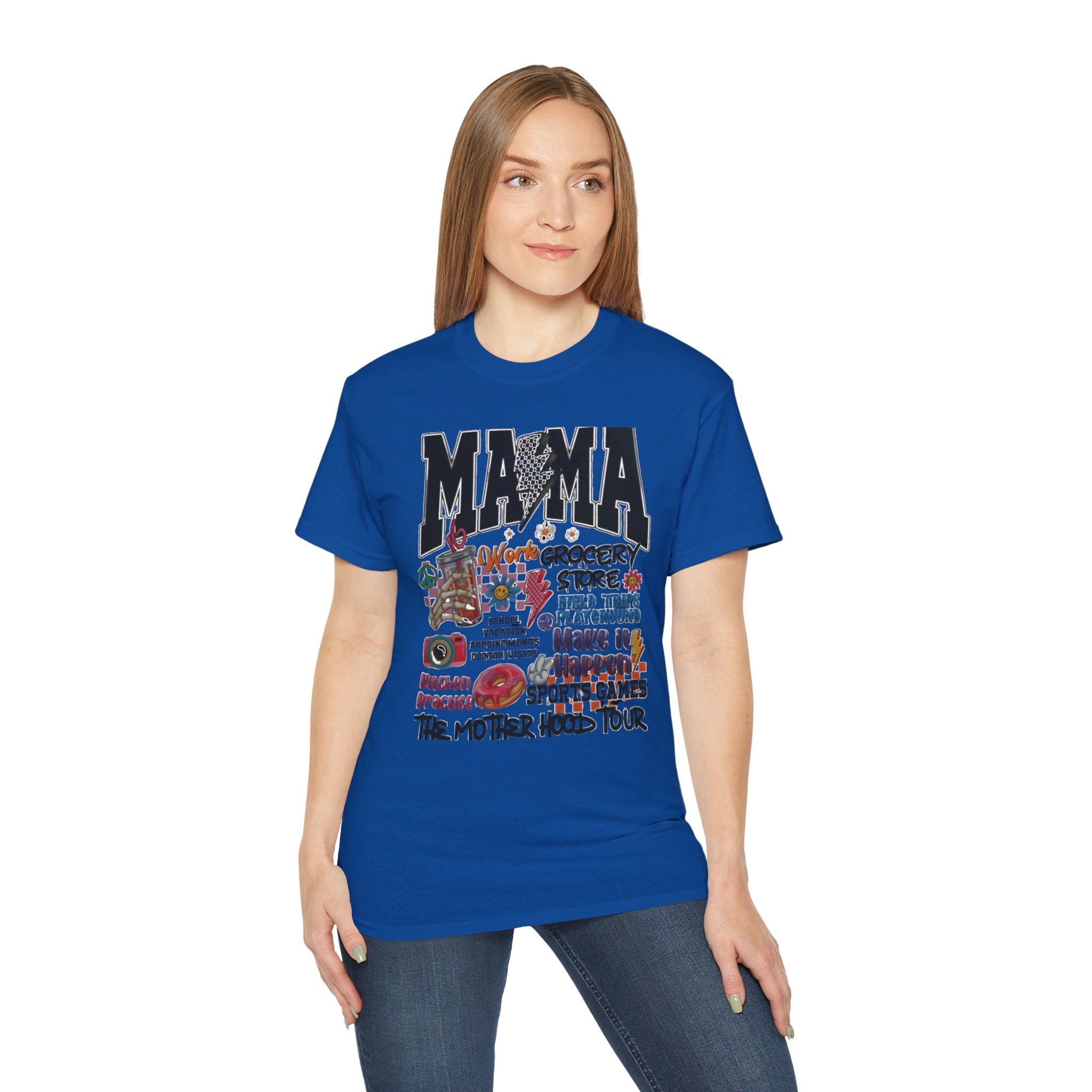 Mama:The Motherhood Tour Unisex Tee, Gift for Mom, Funny Shirt, Mother's Day, Family Outing, Parenting Humor