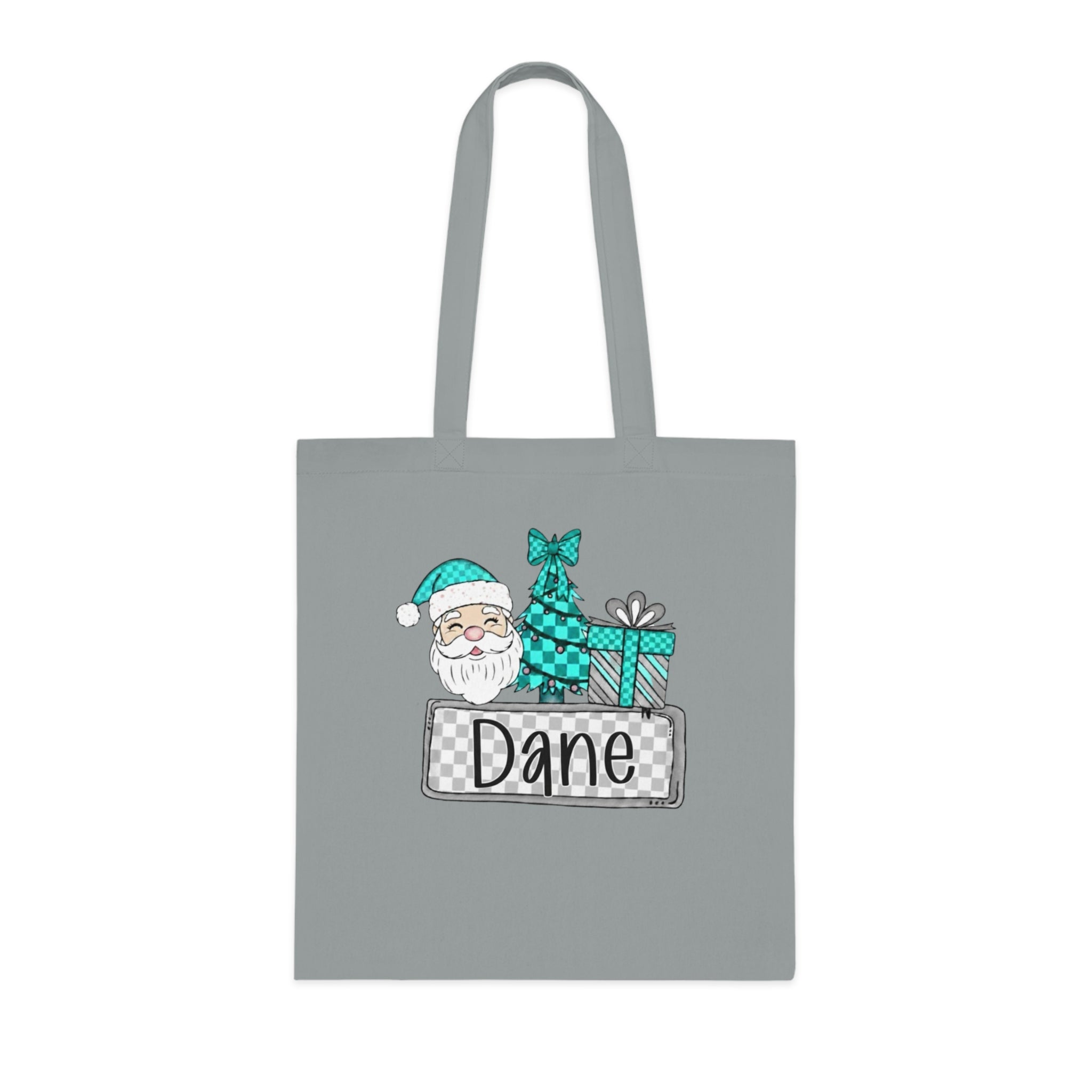 Personalized Christmas Cotton Tote