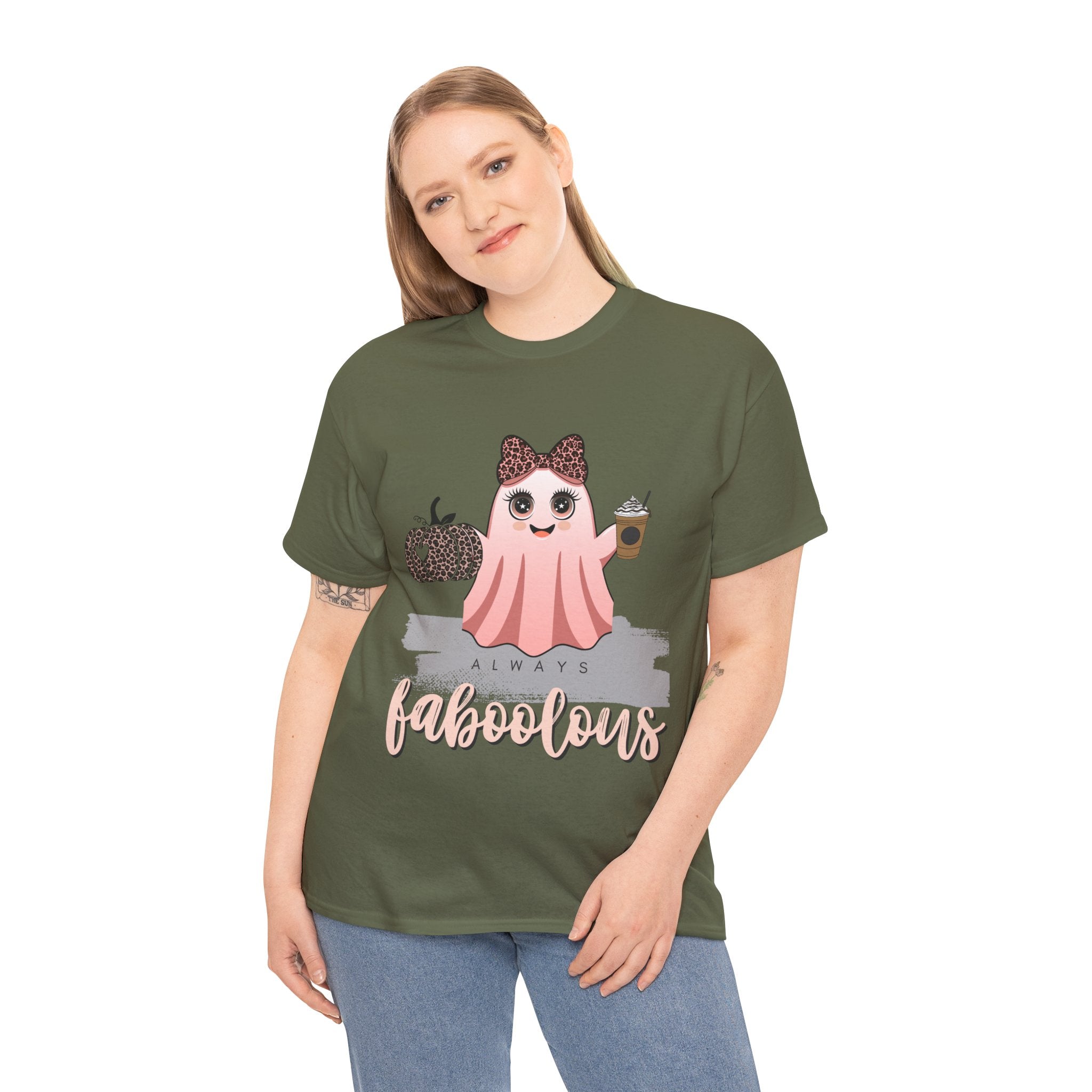 Faboolous Ghost Tee, Halloween Shirt, Unisex Tee, Cute Casual Wear, Fall Fashion, Gift for Her