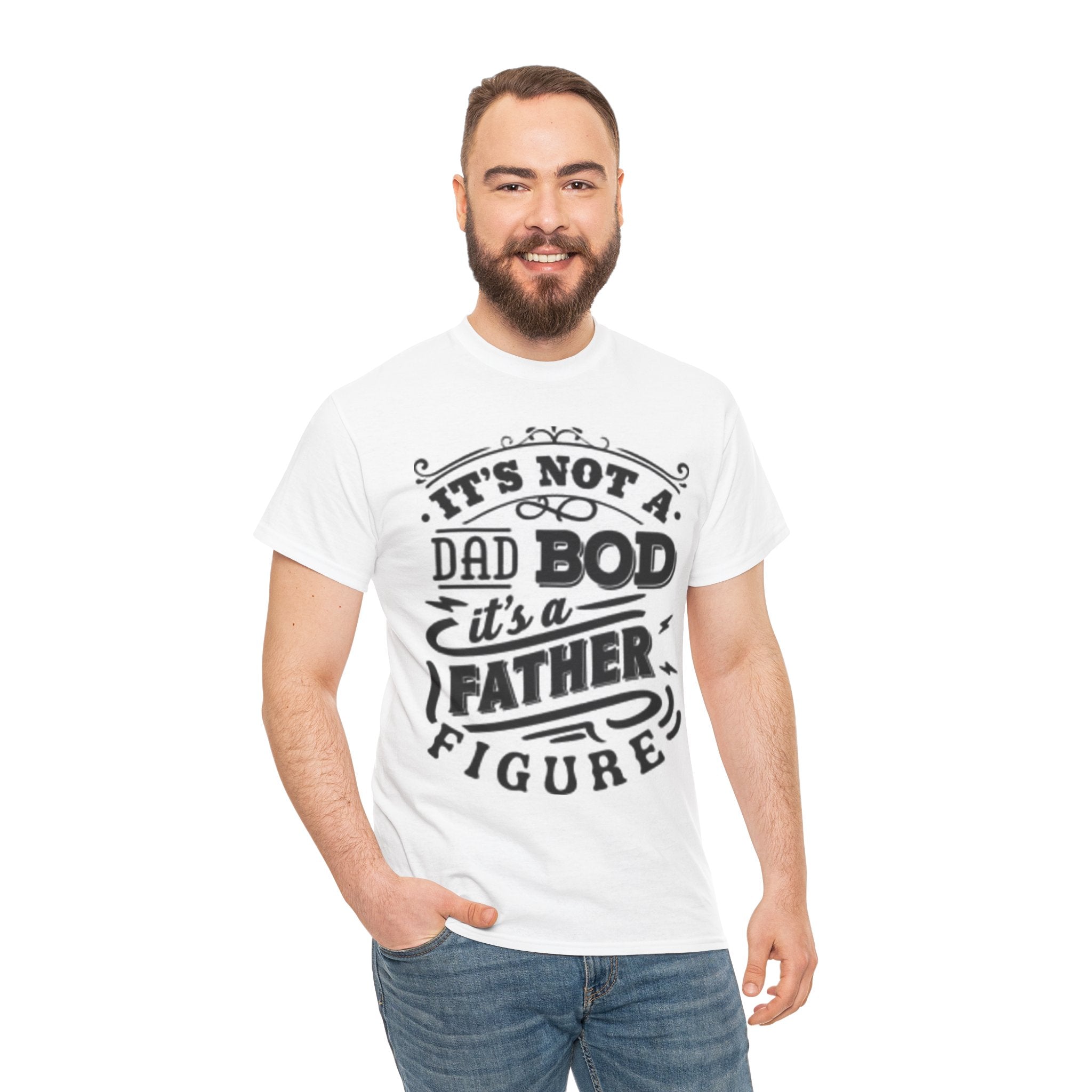 Father Figure T-Shirt | Perfect Gift for Dads, Father's Day Tee, Unisex Cotton Shirt, Dad Bod Humor, Family Celebration Apparel