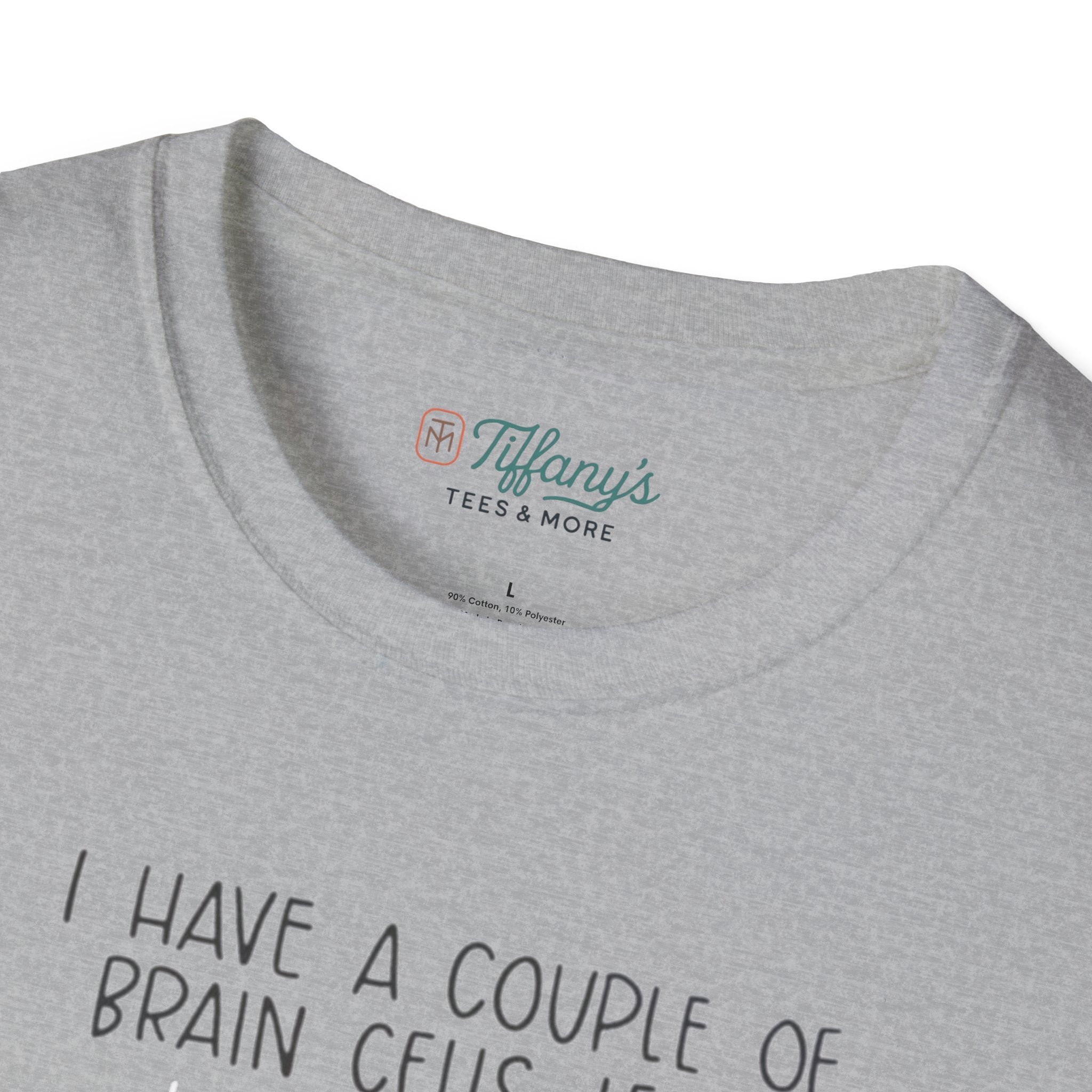 SpongeBob, Dory, anxiety. Brain Cells Left Unisex T-Shirt, Funny Graphic Tee, Casual Wear, Gift for Friends, Birthday Apparel