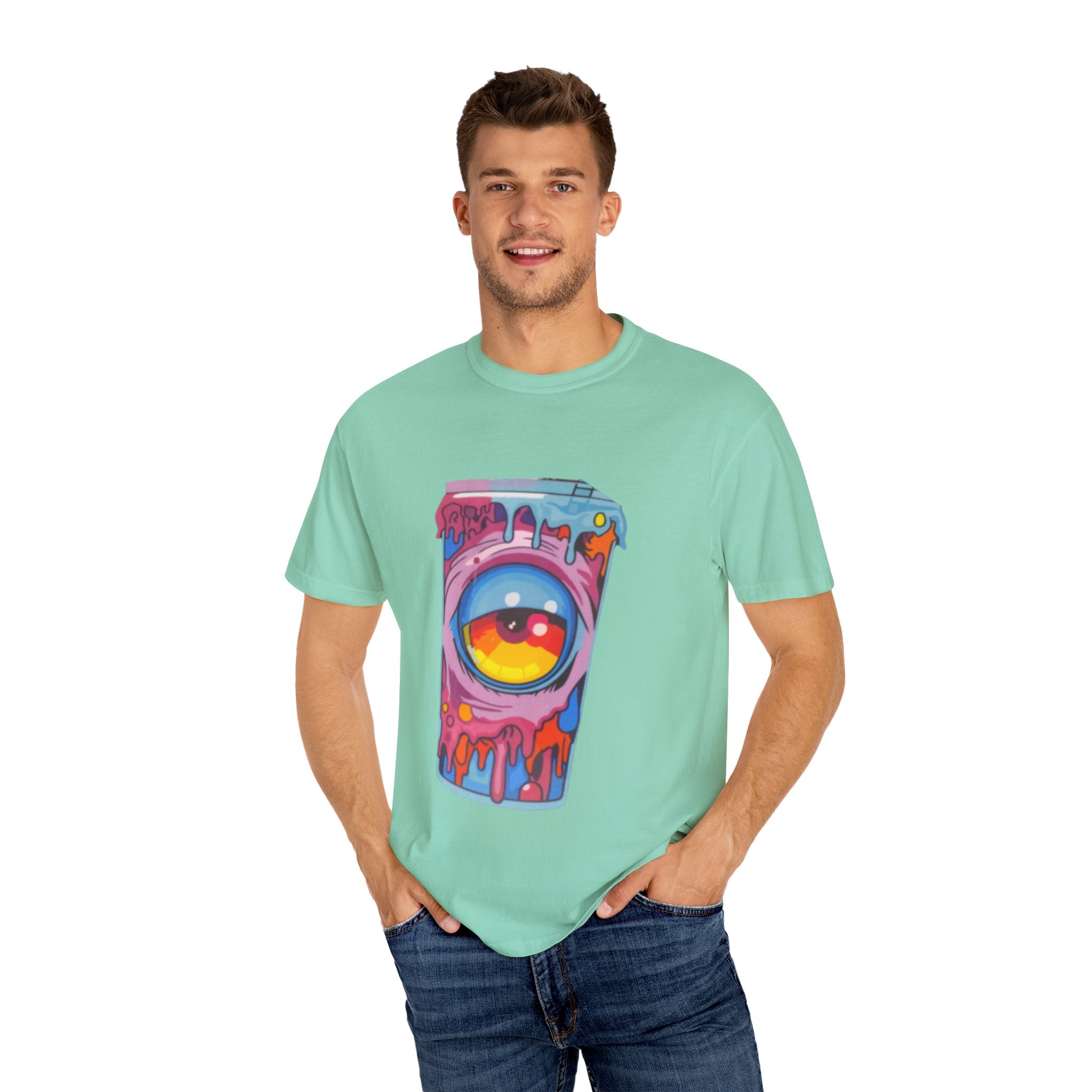 Colorful Eye-Catching T-Shirt, Cool Graphic Tee, Unisex Streetwear, Unique Gift for Art Lovers, Summer Fashion Must-Have