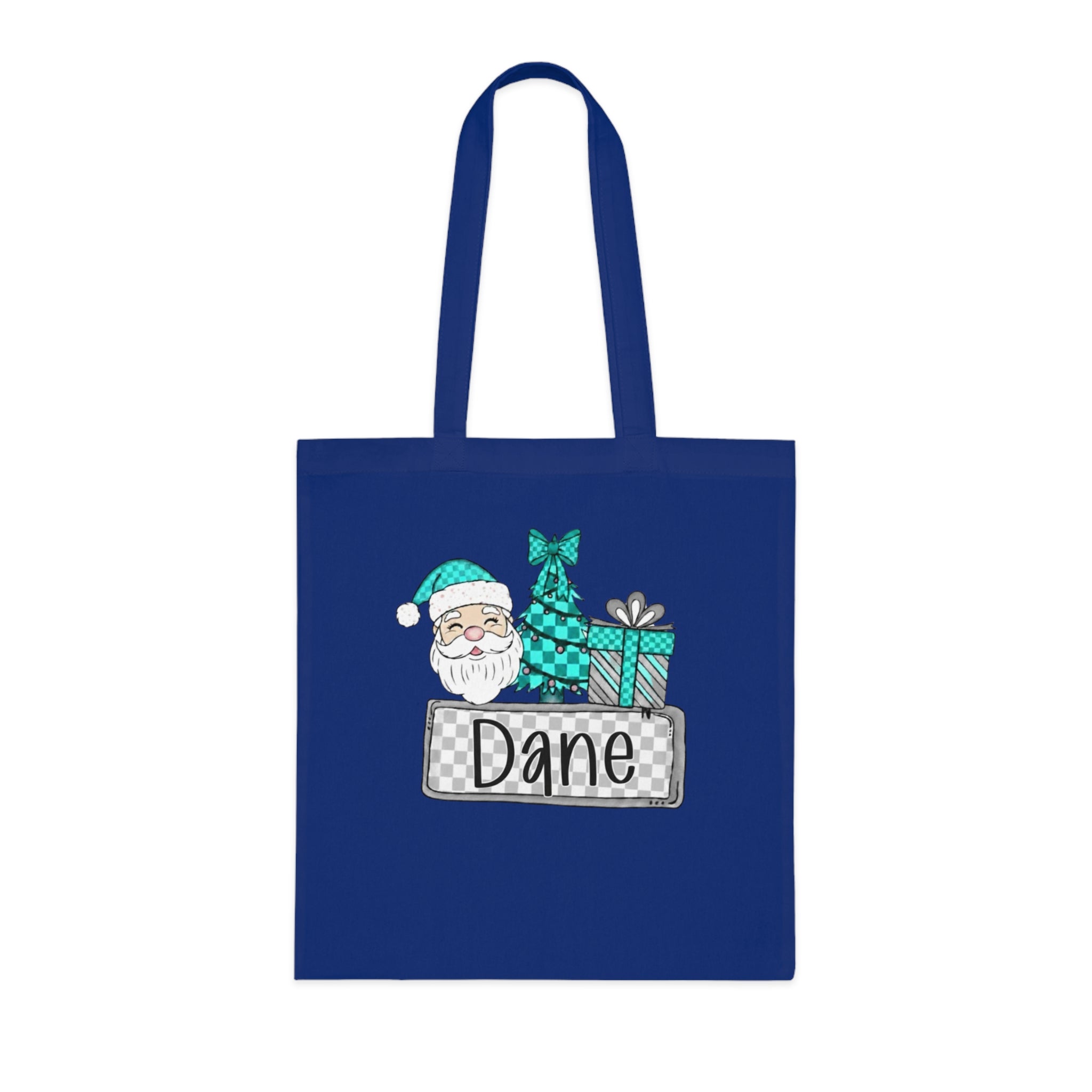 Personalized Christmas Cotton Tote
