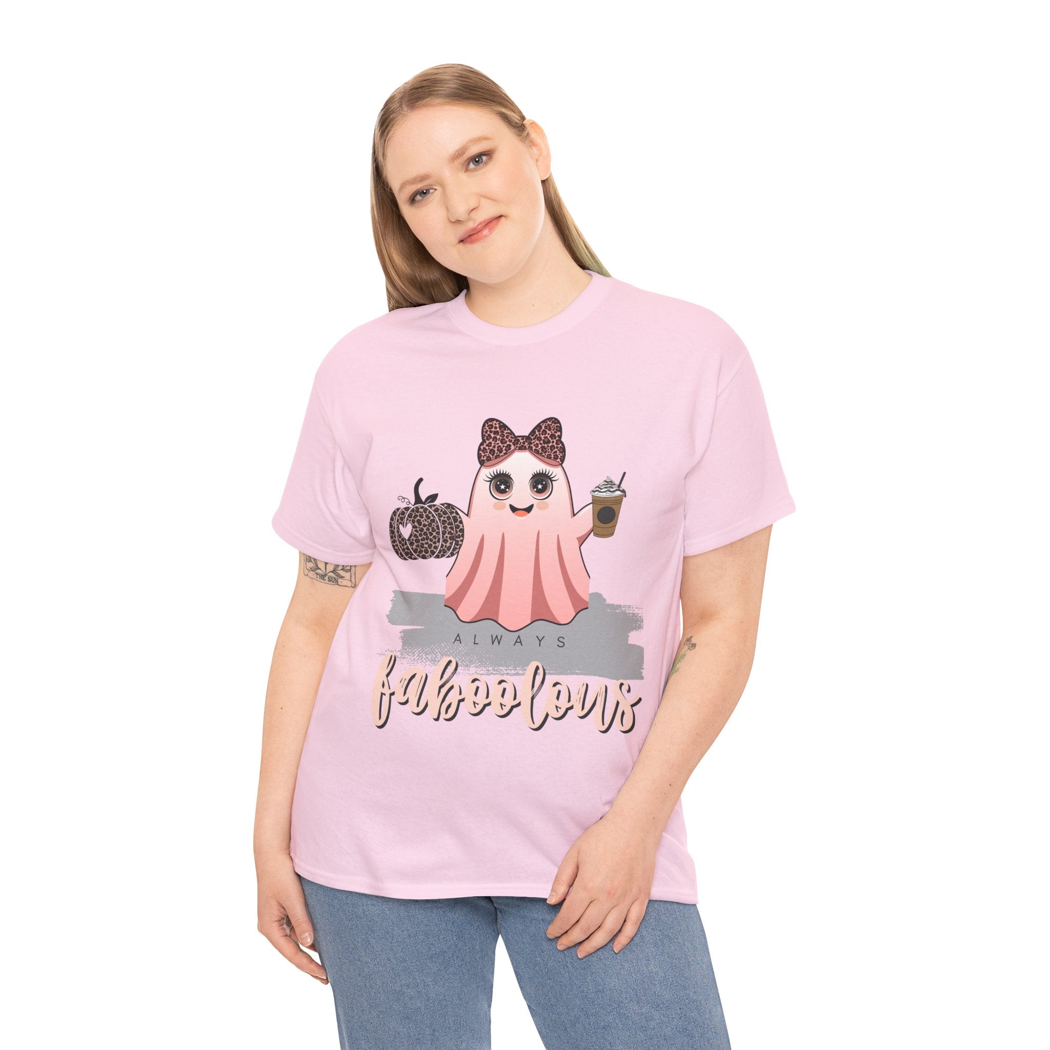Faboolous Ghost Tee, Halloween Shirt, Unisex Tee, Cute Casual Wear, Fall Fashion, Gift for Her