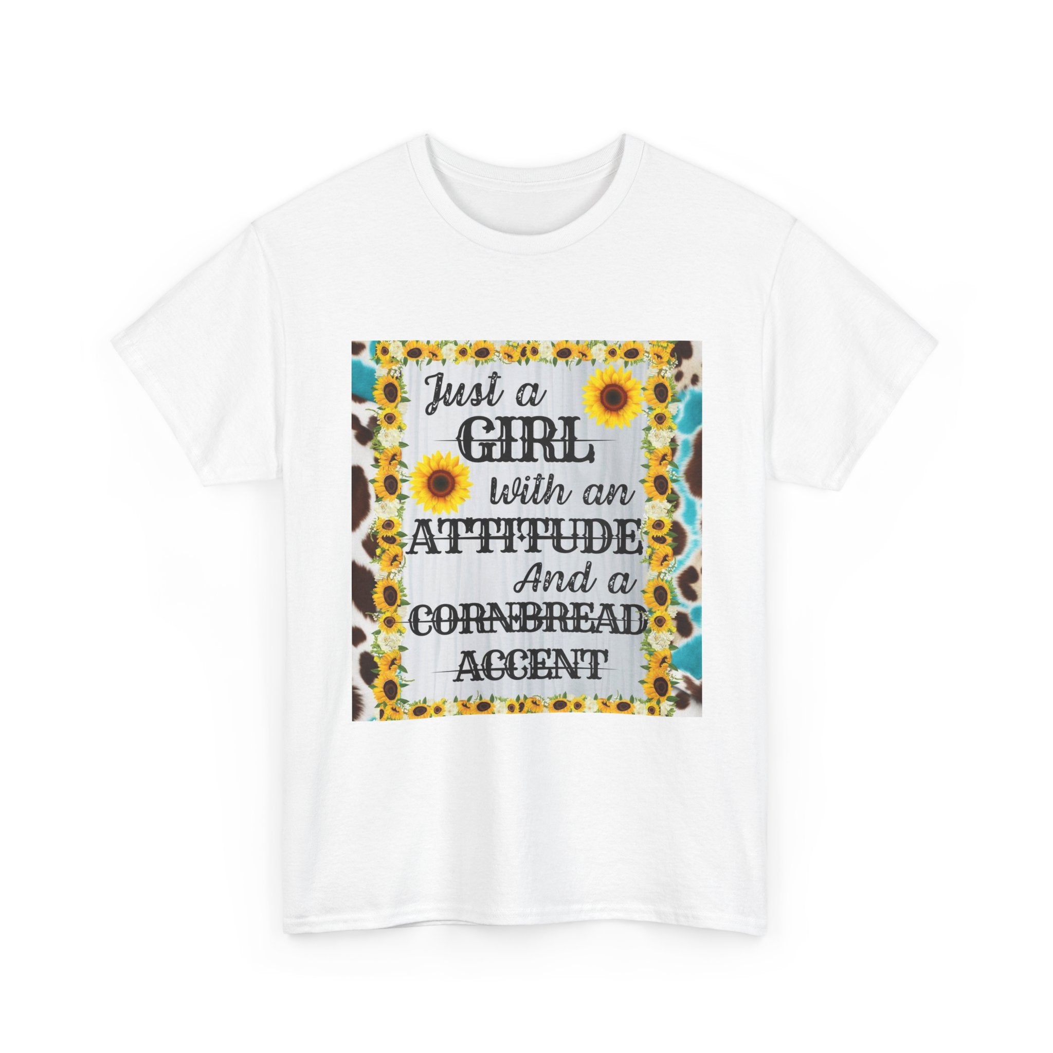 Sassy Attitude Tee - Unisex Heavy Cotton T-Shirt, Casual Wear, Gift for Her, Fun Graphic Top, Southern Charm Apparel