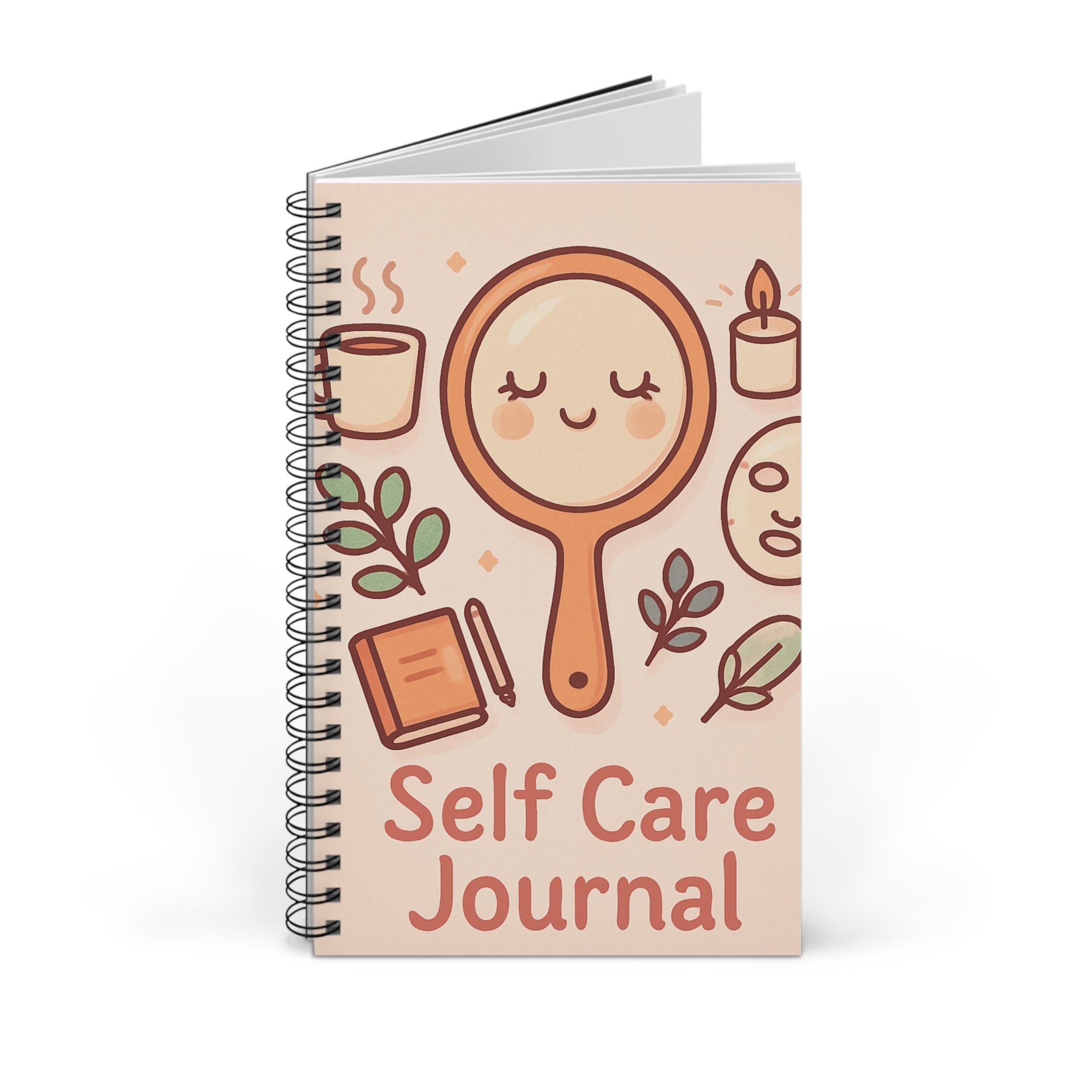 Self Care Spiral Journal, Wellness Notebook, Gratitude Journal, Mindfulness Planner, Cute Sketchbook, Daily Reflection Diary