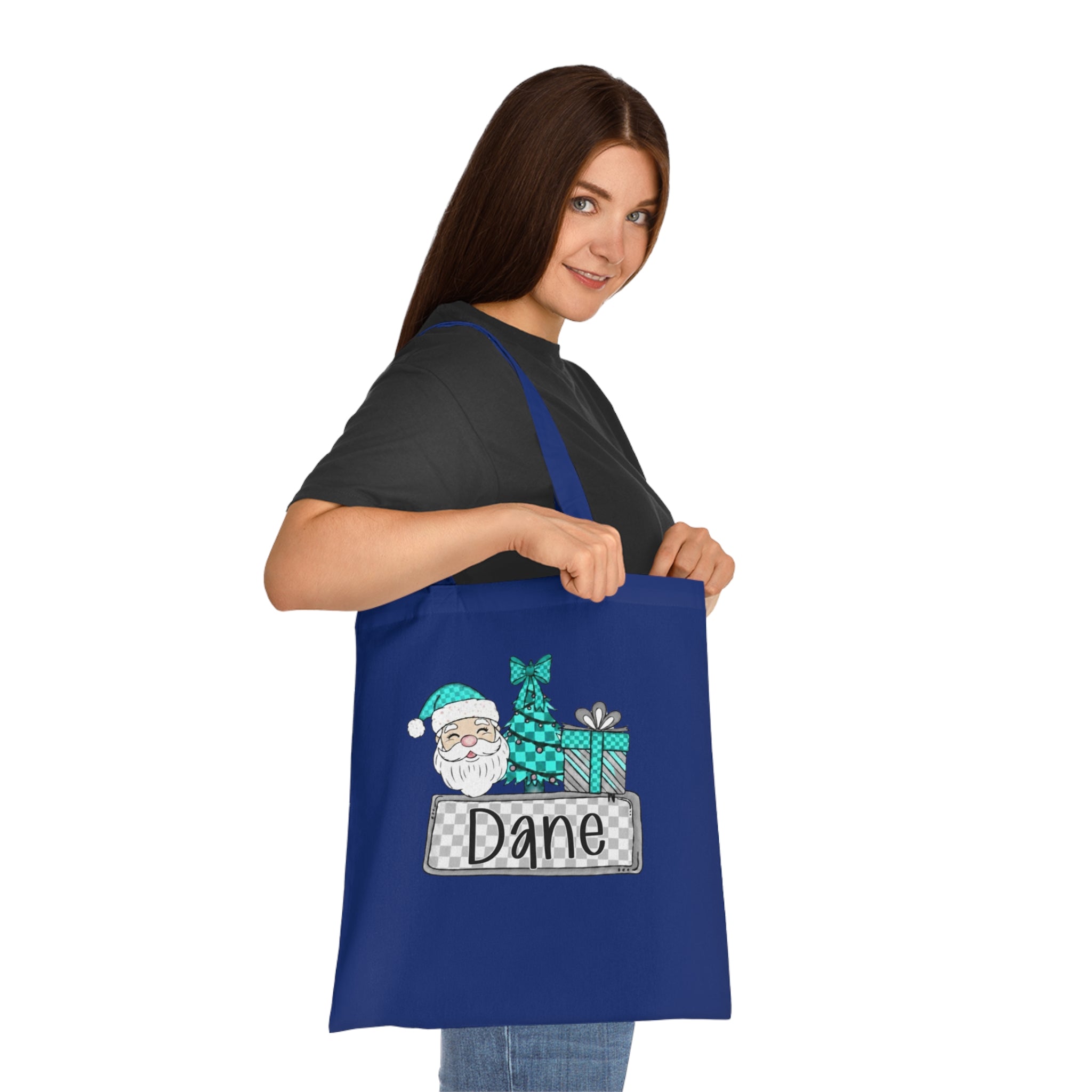 Personalized Christmas Cotton Tote