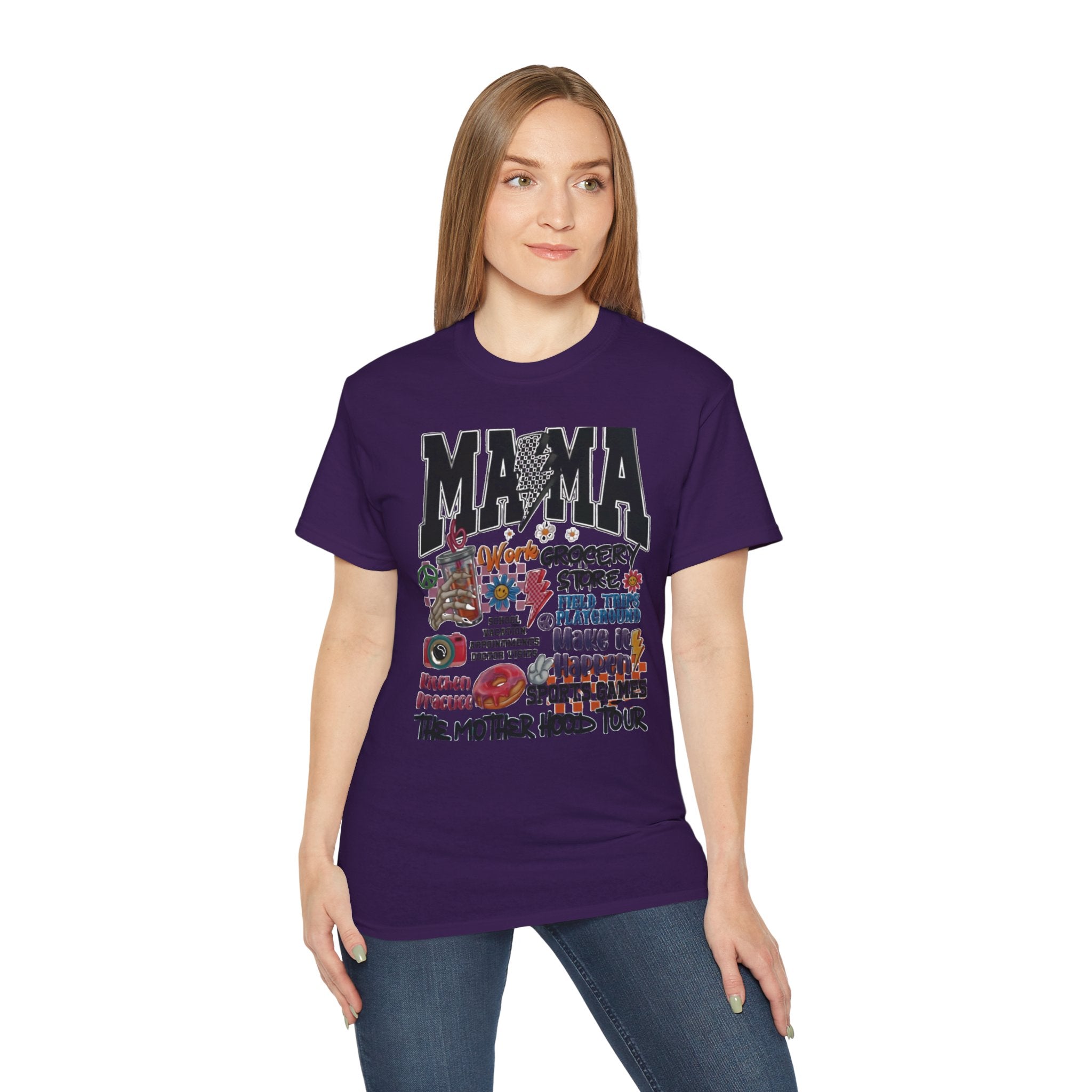 Mama:The Motherhood Tour Unisex Tee, Gift for Mom, Funny Shirt, Mother's Day, Family Outing, Parenting Humor