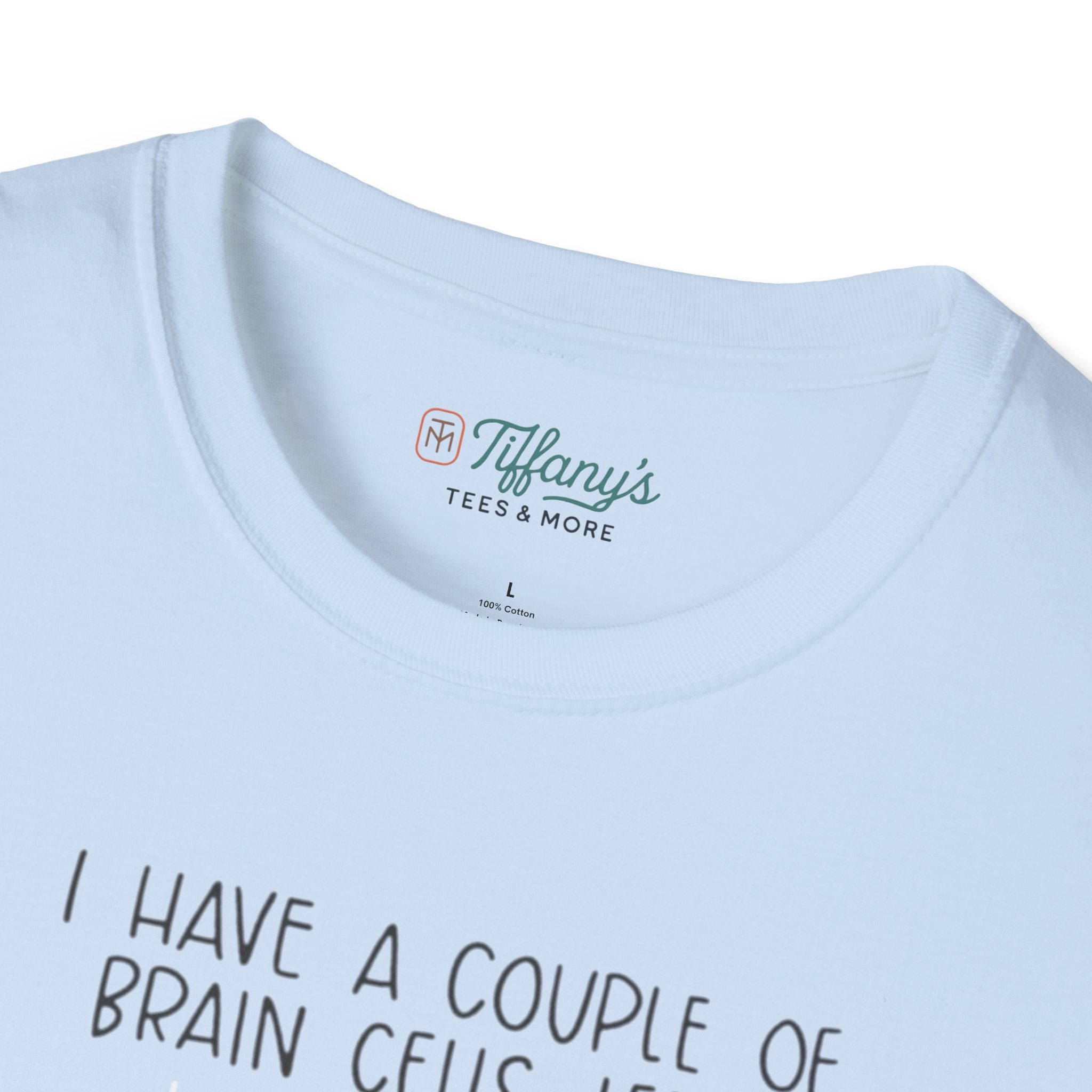 SpongeBob, Dory, anxiety. Brain Cells Left Unisex T-Shirt, Funny Graphic Tee, Casual Wear, Gift for Friends, Birthday Apparel