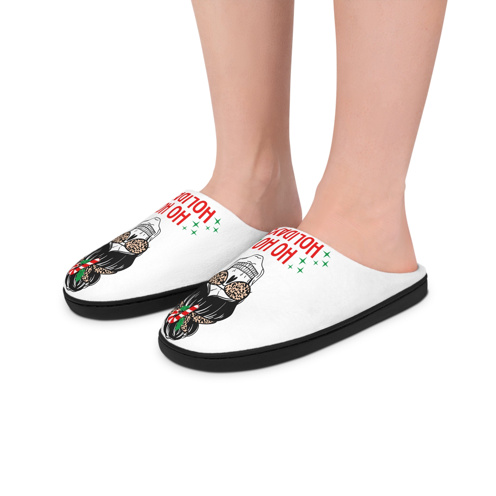 Ho Ho Holidays House Slippers