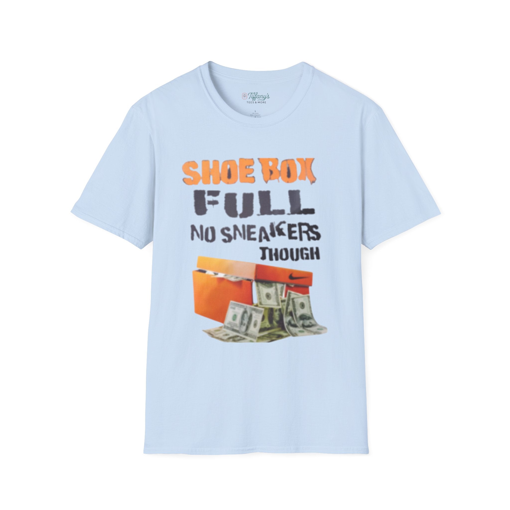 Shoe Box Humor T-Shirt, Funny Graphic Tee, Casual Wear, Sneaker Lover Gift, Unique Birthday Present