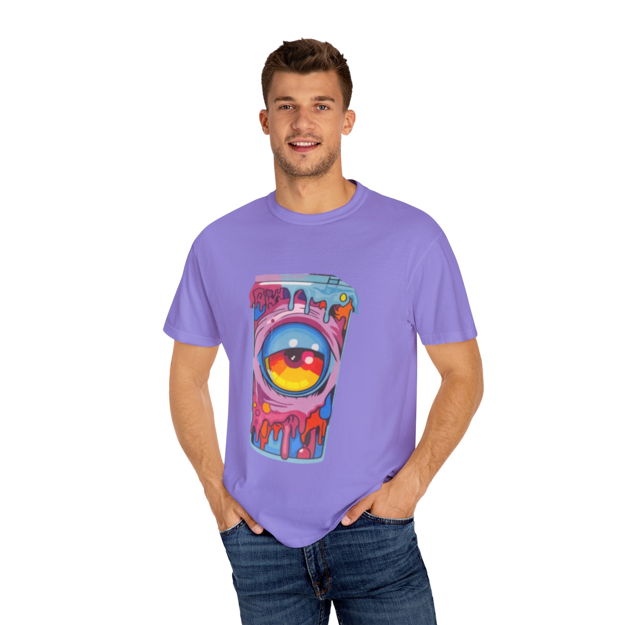 Colorful Eye-Catching T-Shirt, Cool Graphic Tee, Unisex Streetwear, Unique Gift for Art Lovers, Summer Fashion Must-Have