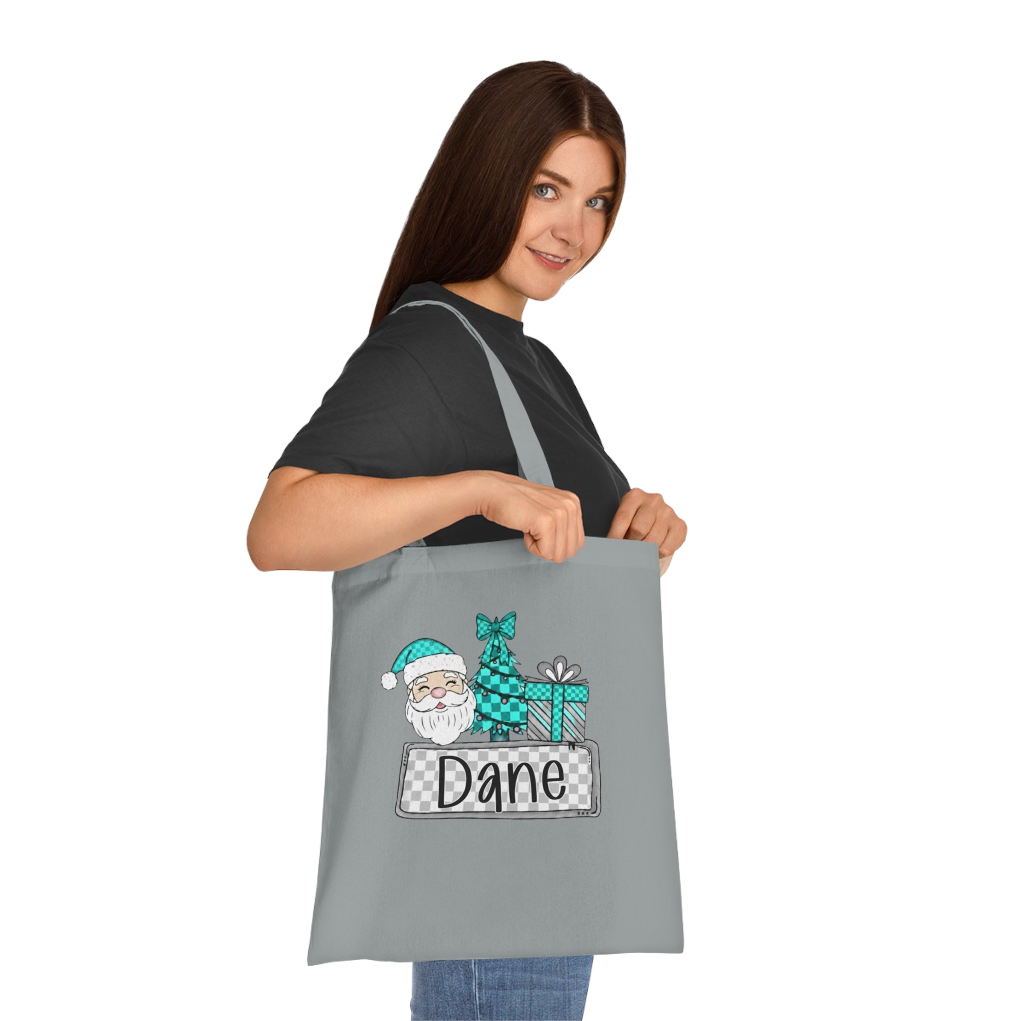 Personalized Christmas Cotton Tote