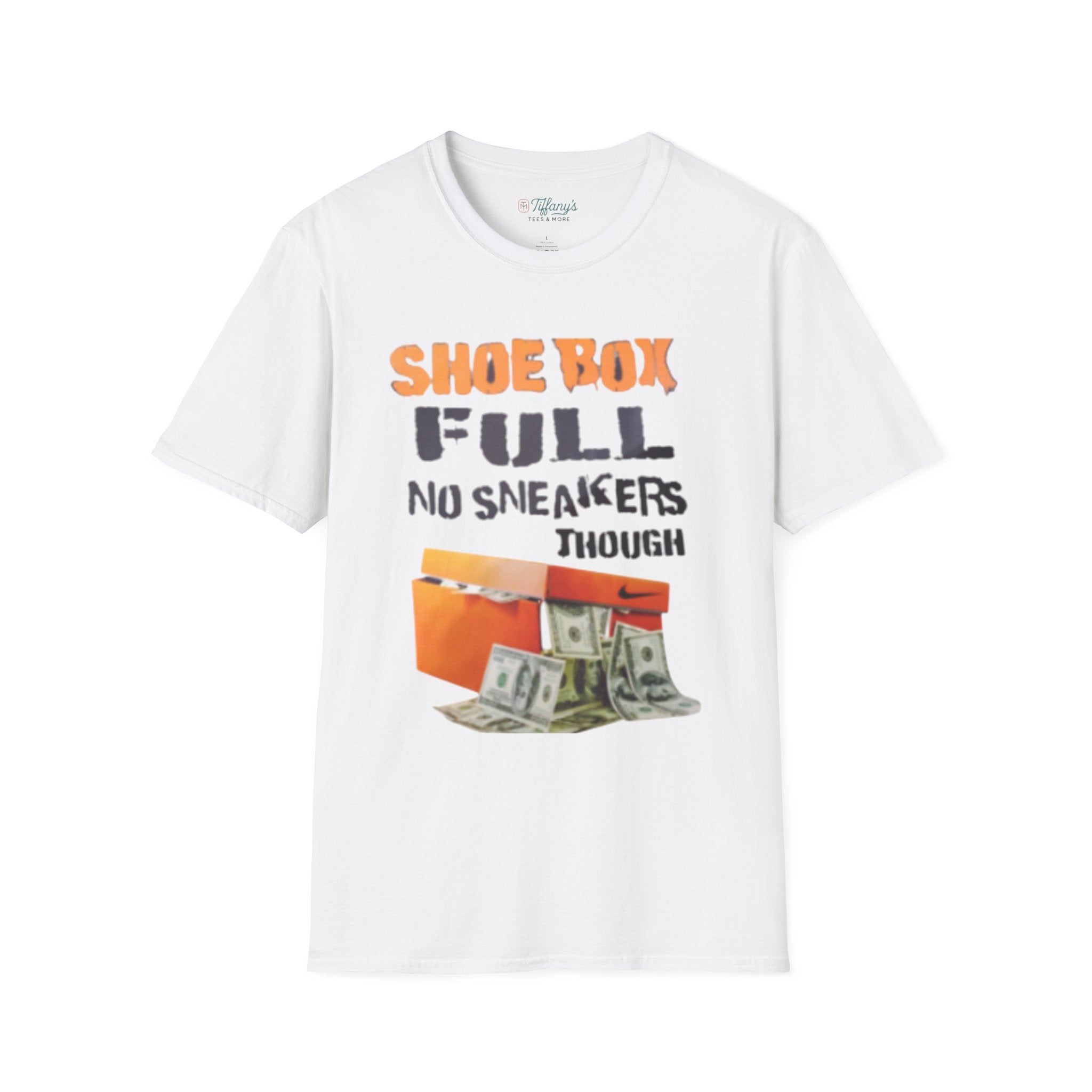 Shoe Box Humor T-Shirt, Funny Graphic Tee, Casual Wear, Sneaker Lover Gift, Unique Birthday Present