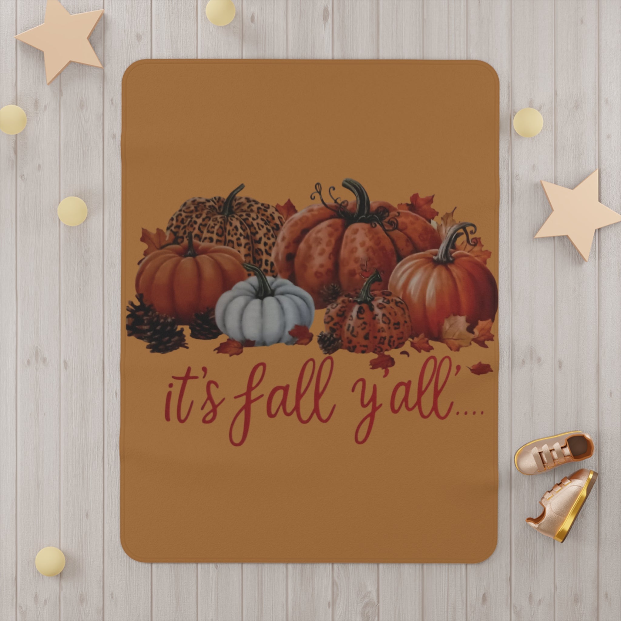 Fall Themed Blanket, Cozy Decor for Autumn, Pumpkin Blanket, Halloween Gift, Seasonal Decor